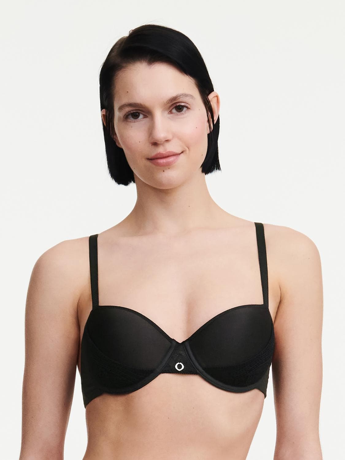 Half cup BH med memory foam - Black
