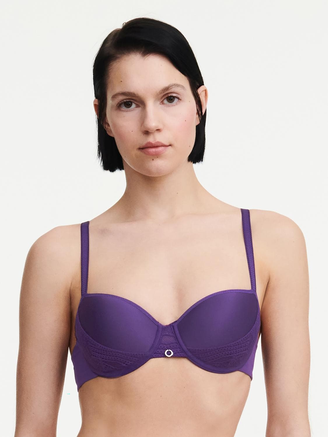 Half cup BH med memory foam - Purple