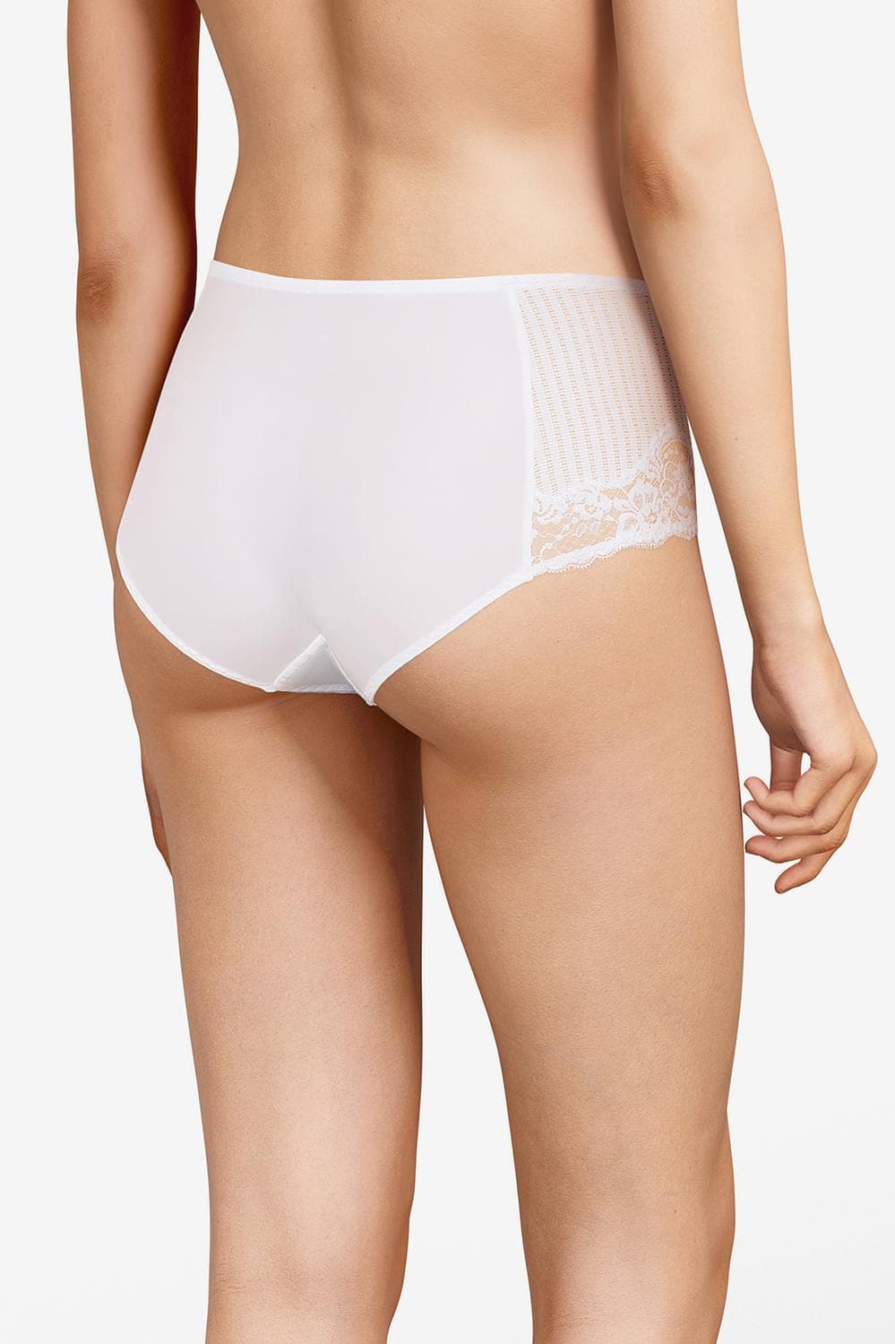 Højtaljet trusse - White