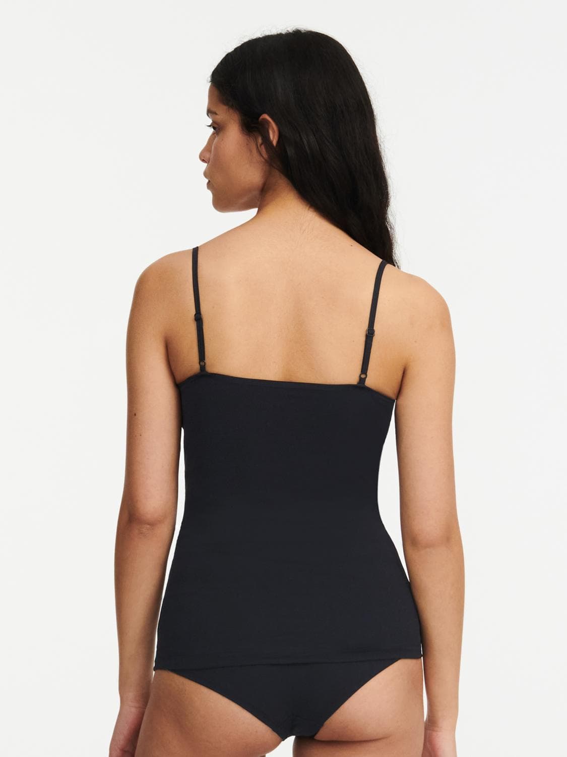 Chemise top - bomuld - Black