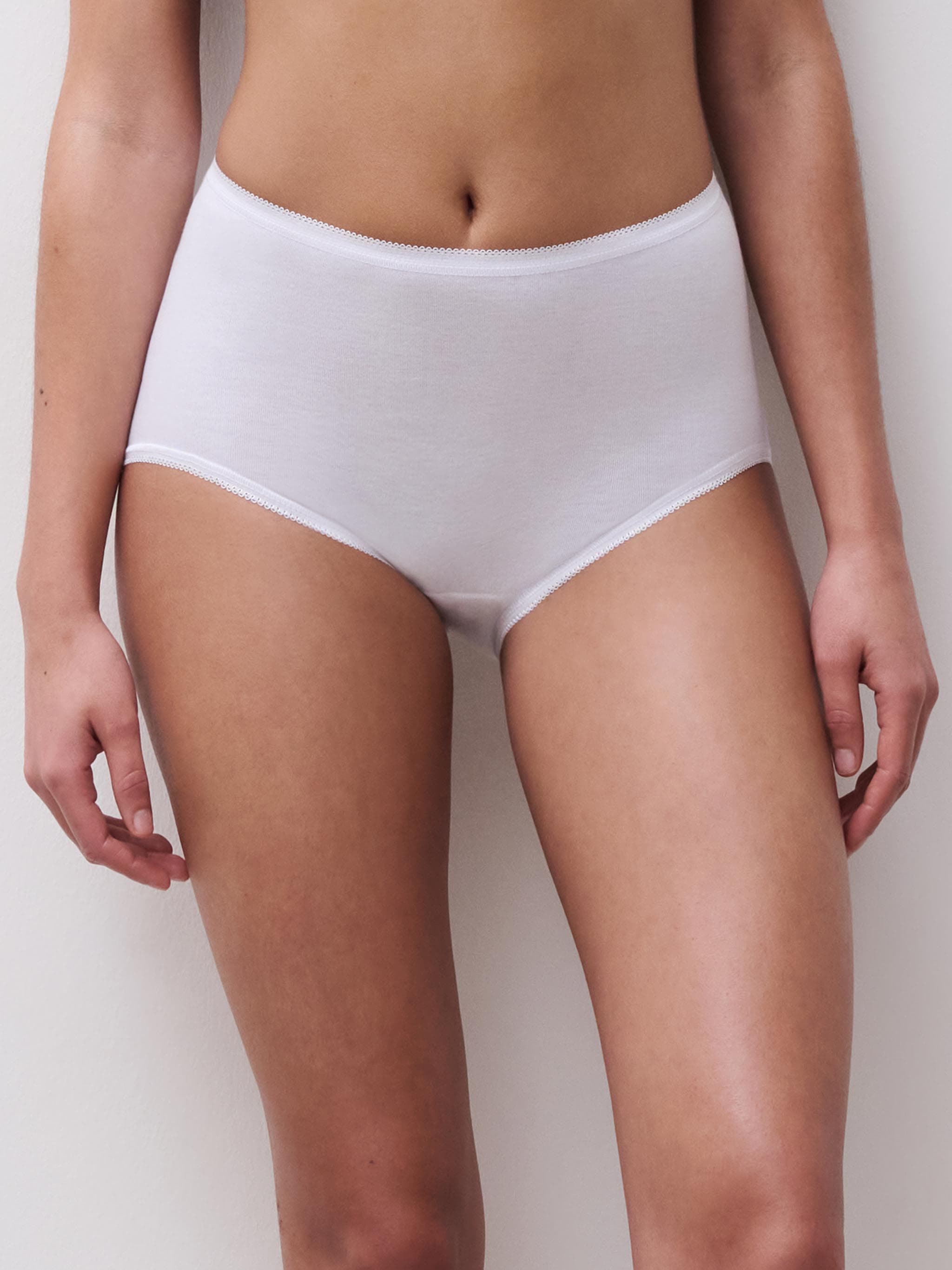 Midi trusse - 100% bomuld - White