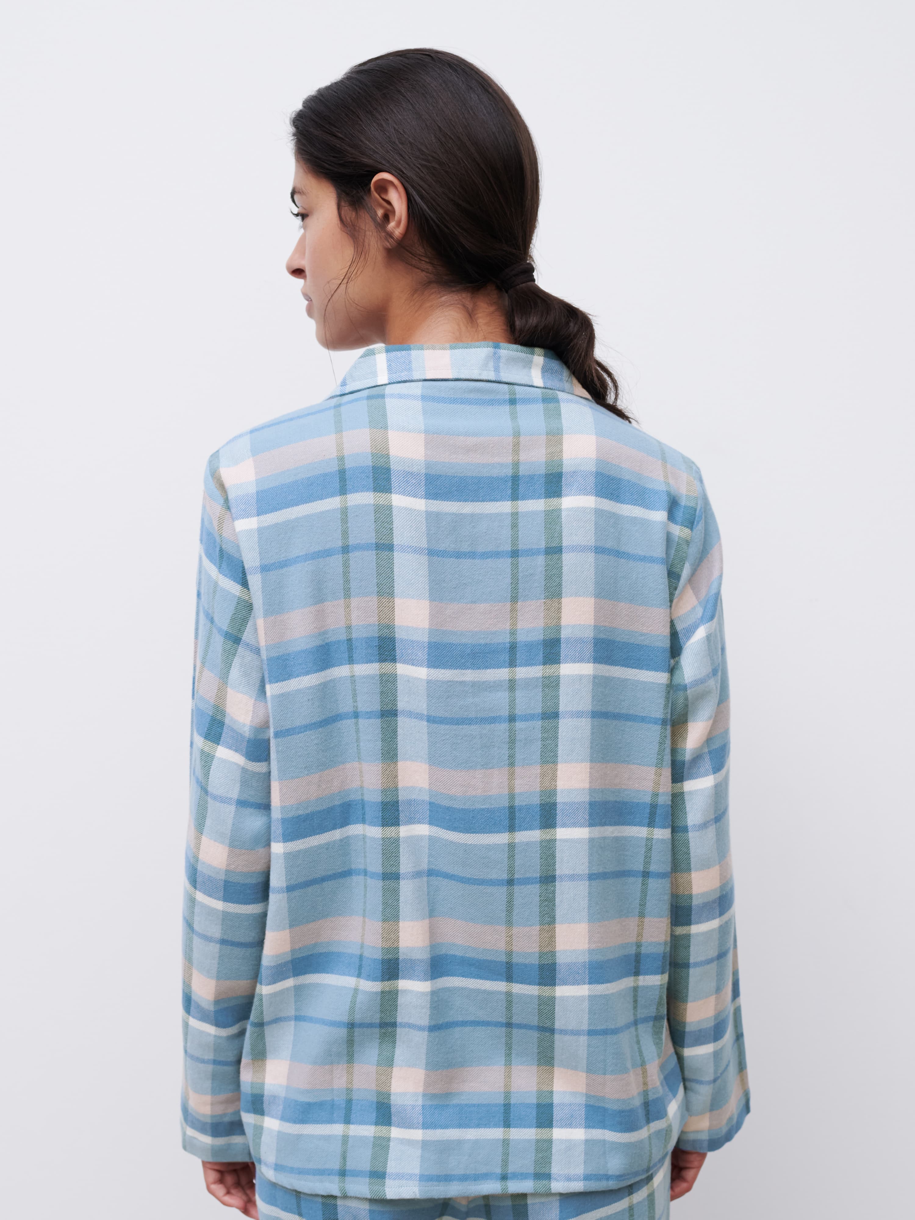 Heat top - Blue check print