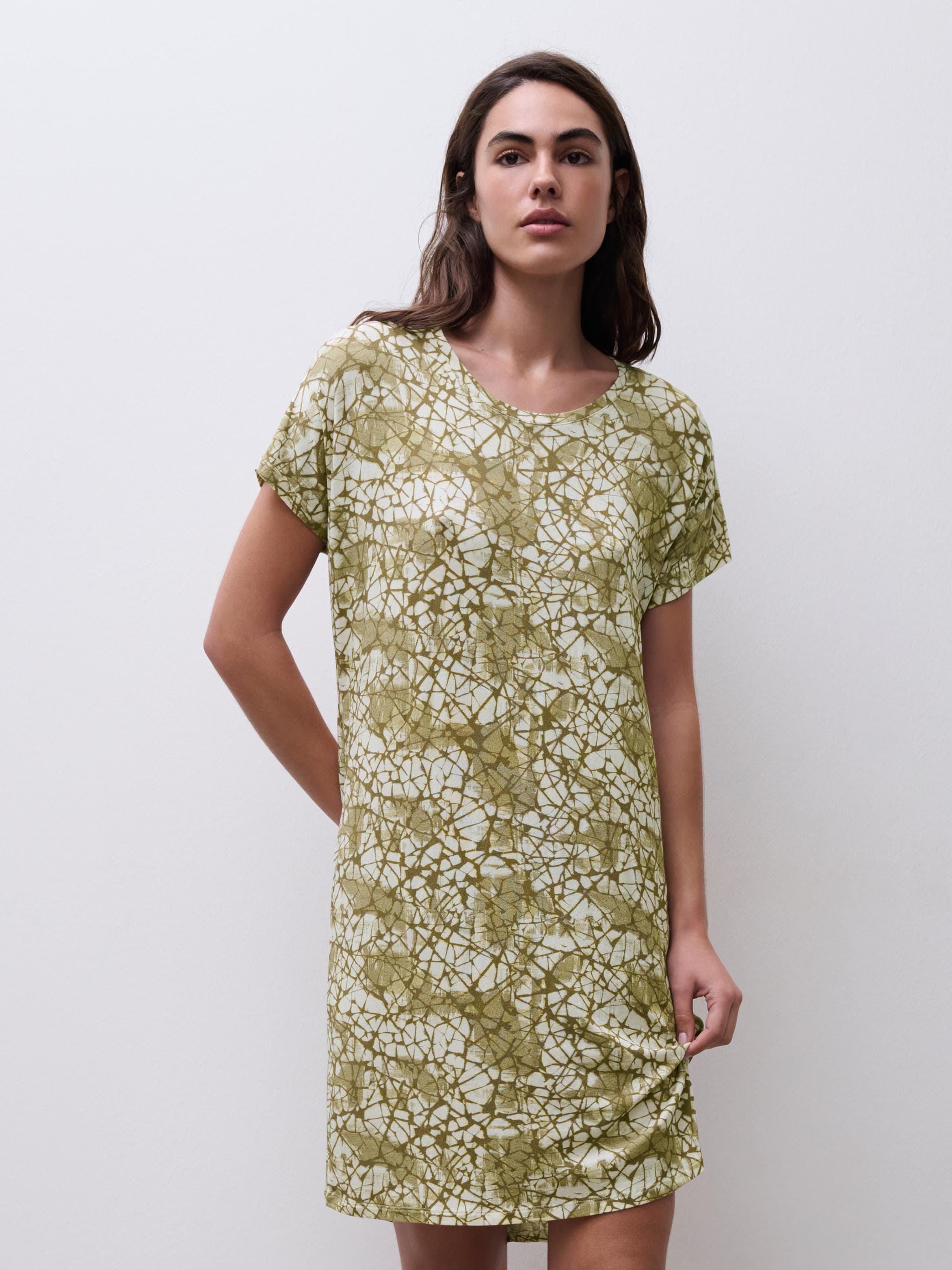 Yara big shirt - Green illusion