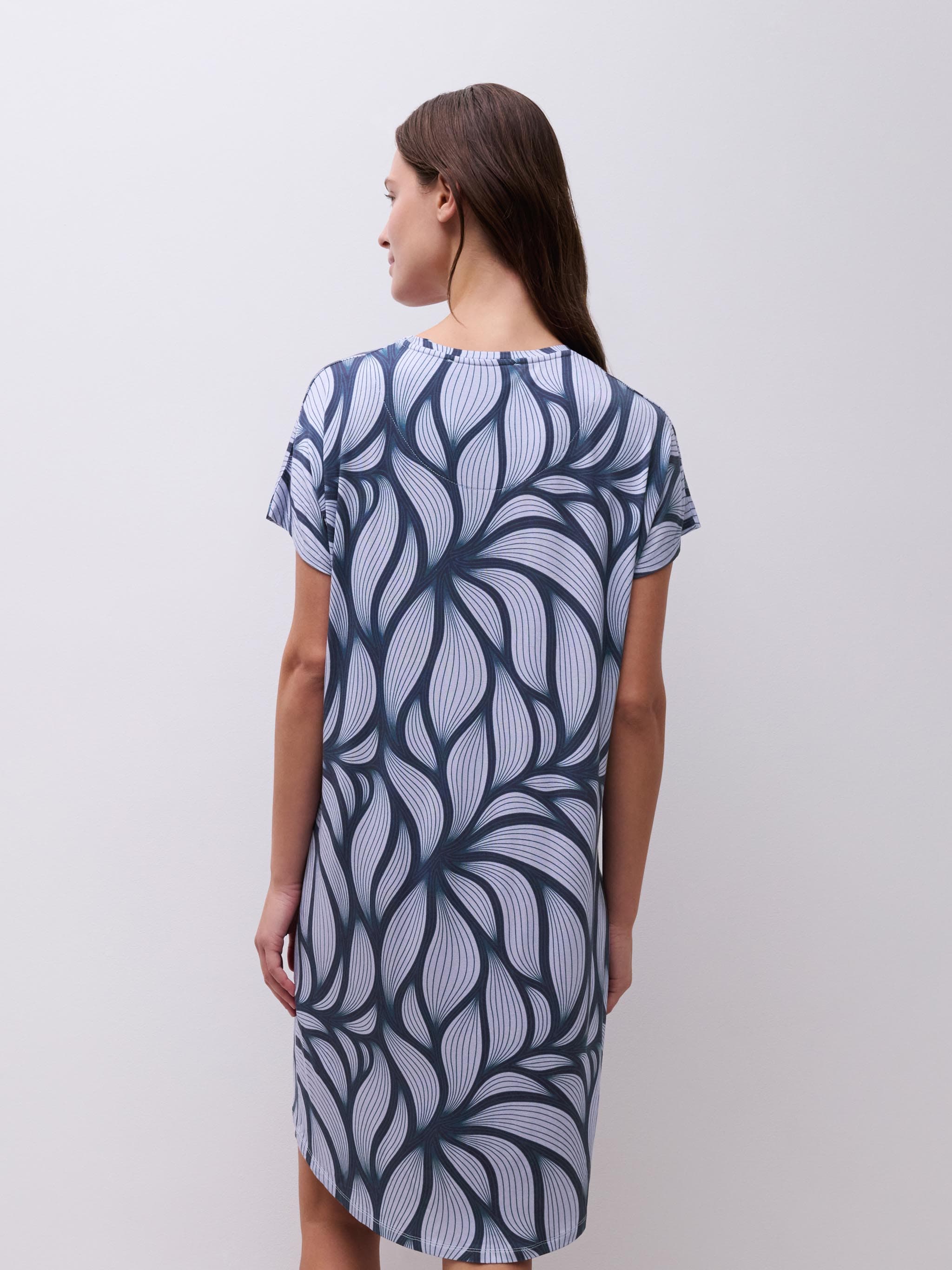 YARA - Natkjole SS - Blue petal