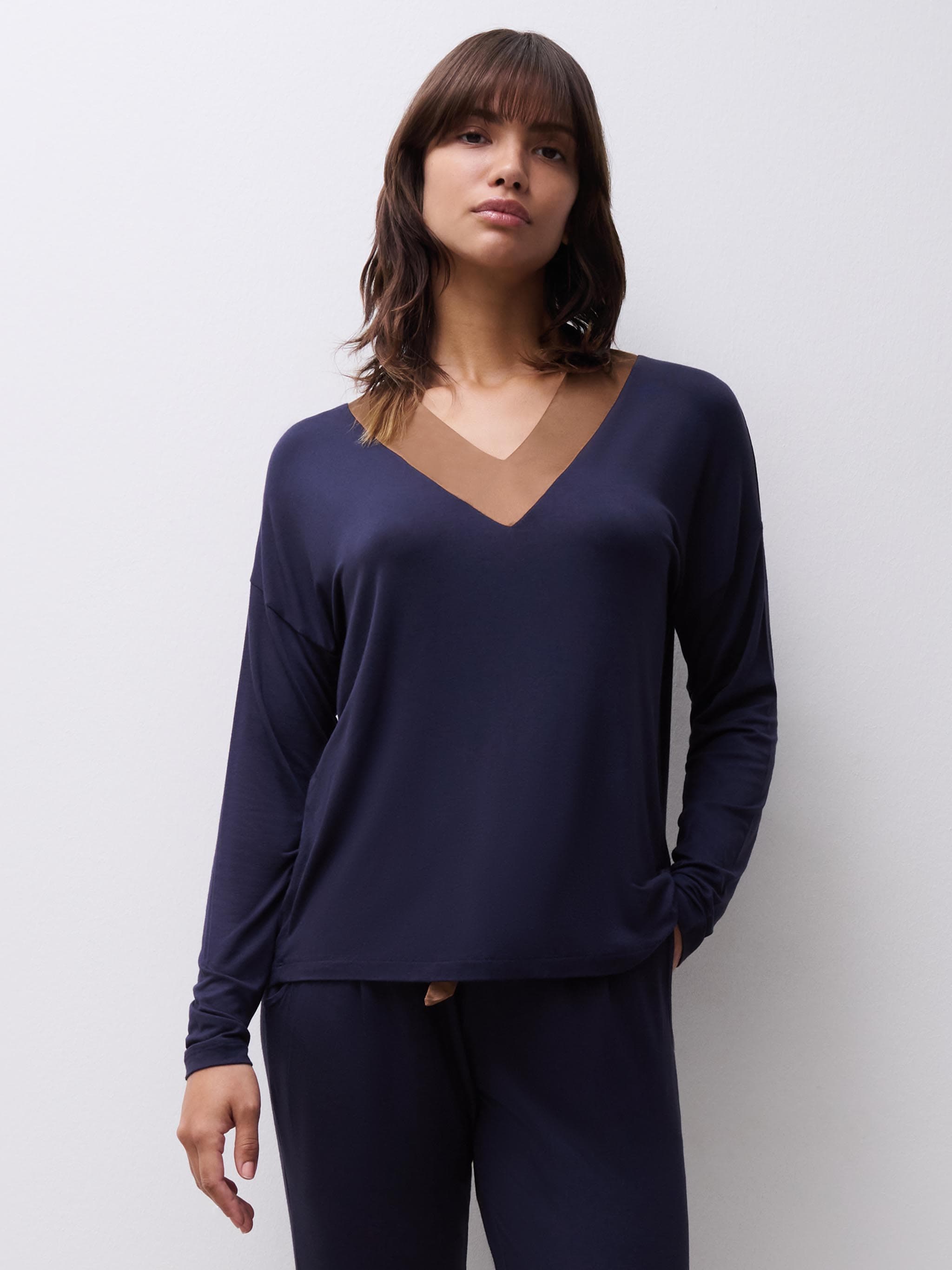 Top med lange ærmer - C22