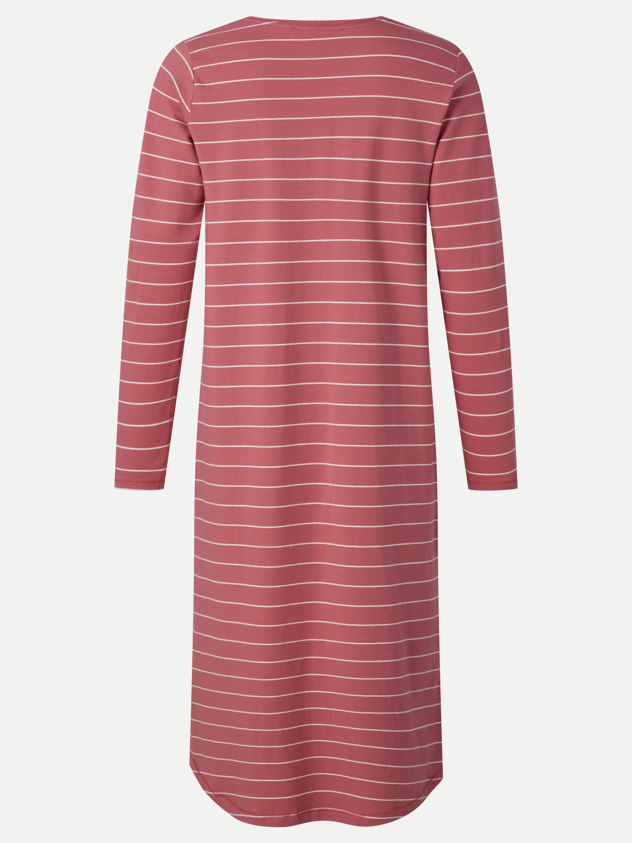 ELLIE - Natkjole LS - Mauvewood stripe