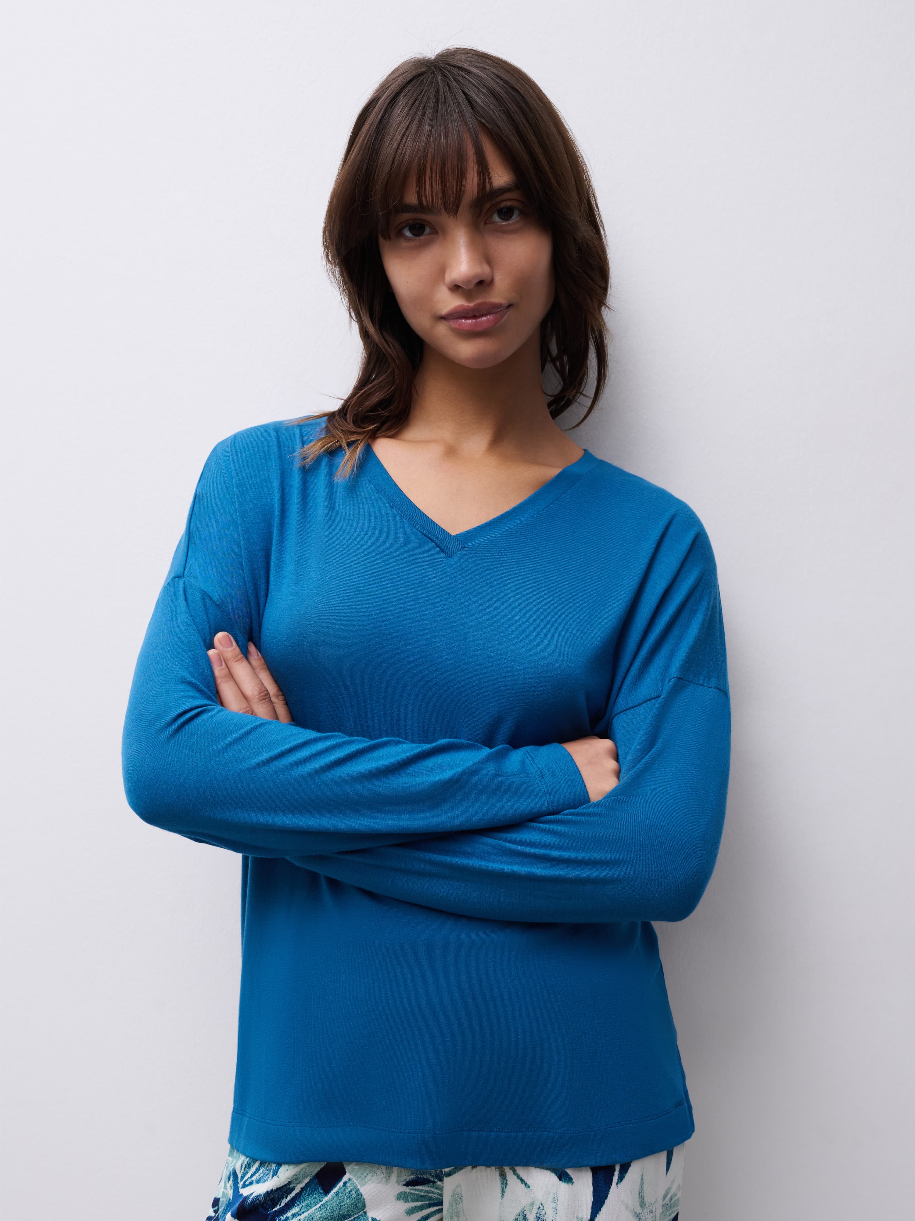 Top med lange ærmer - Ceramic