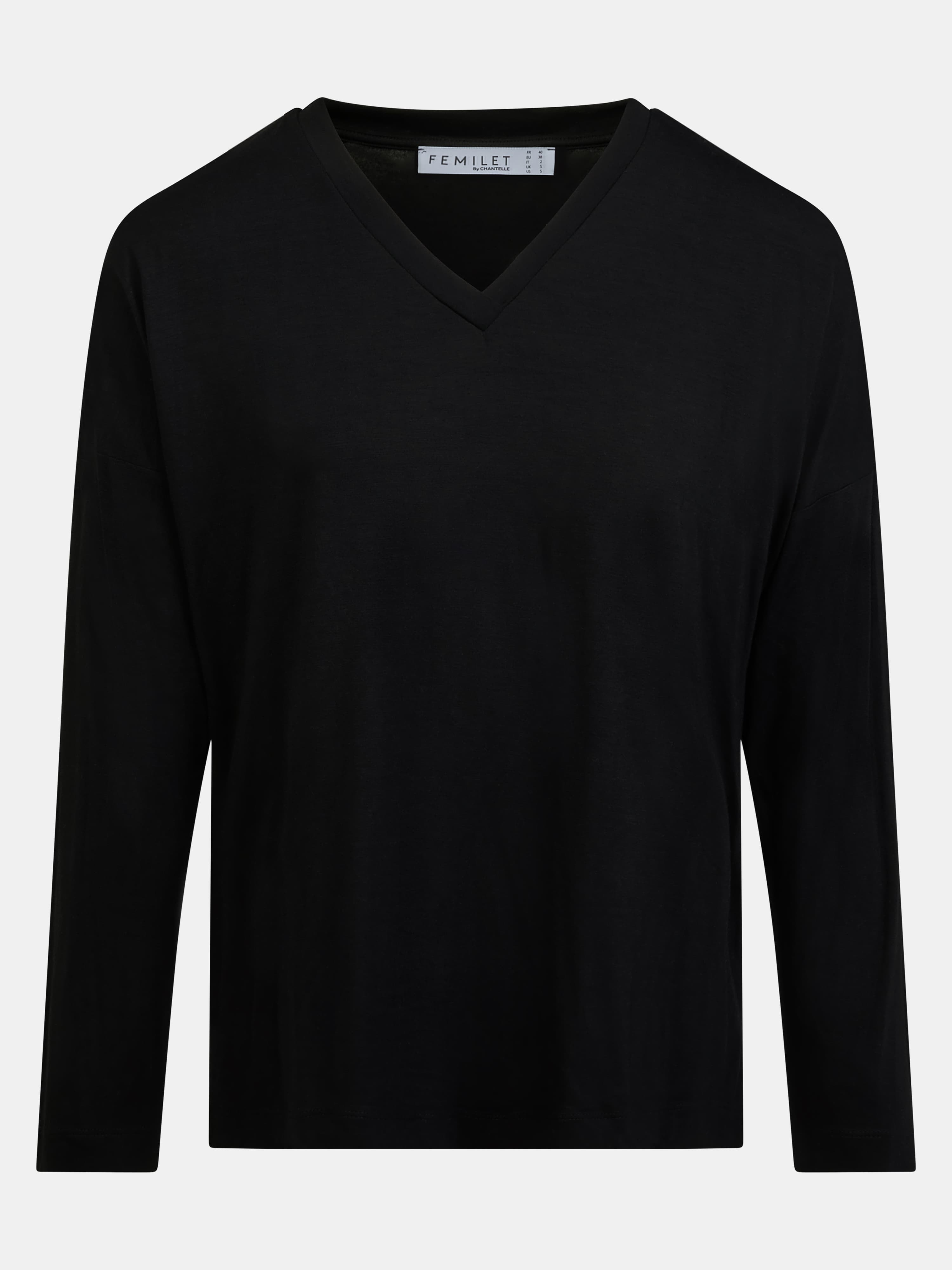 Top med lange ærmer - Onyx