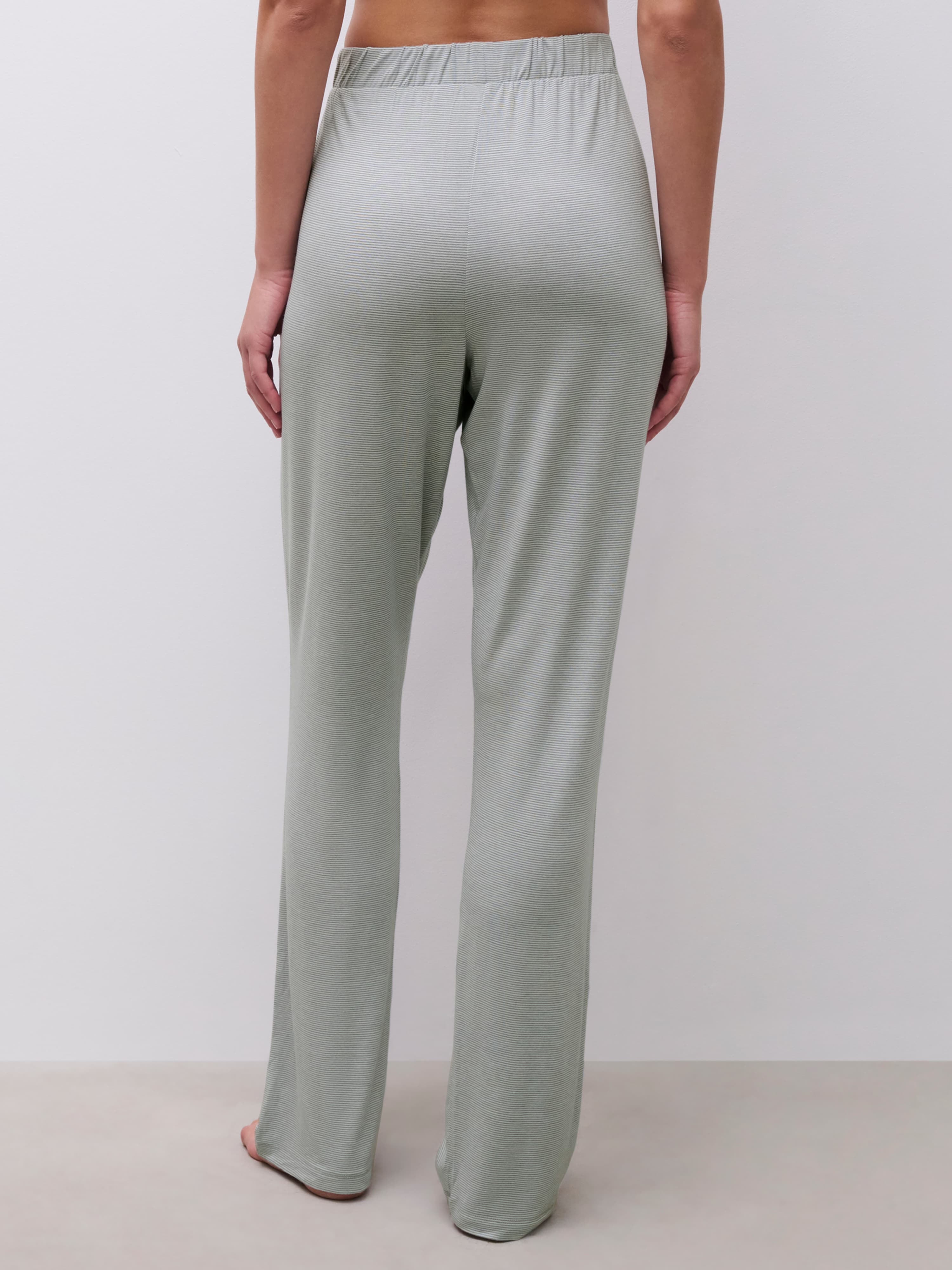 Natbukser - Oil blue / Egret