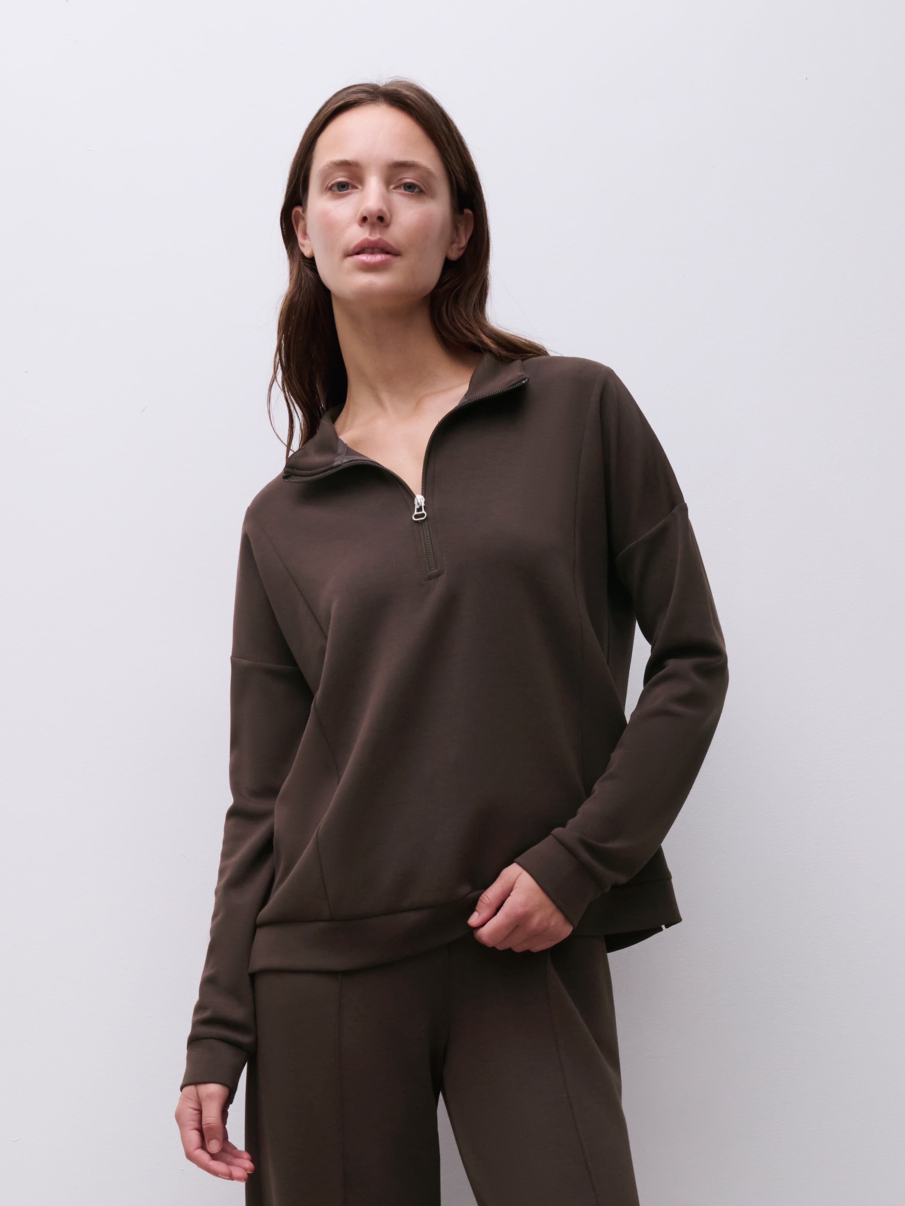 Langærmet sweater - Ebony