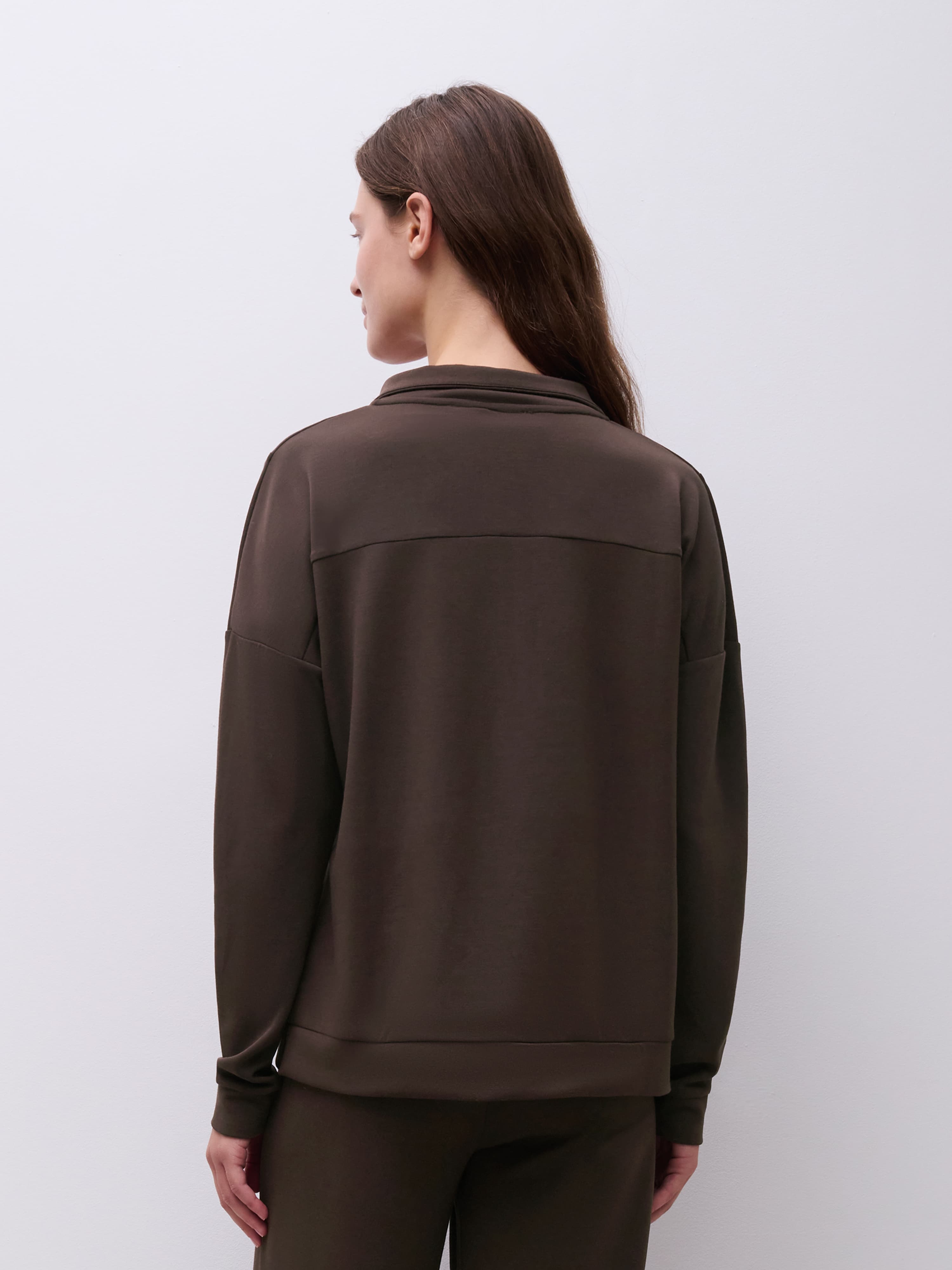 Langærmet sweater - Ebony