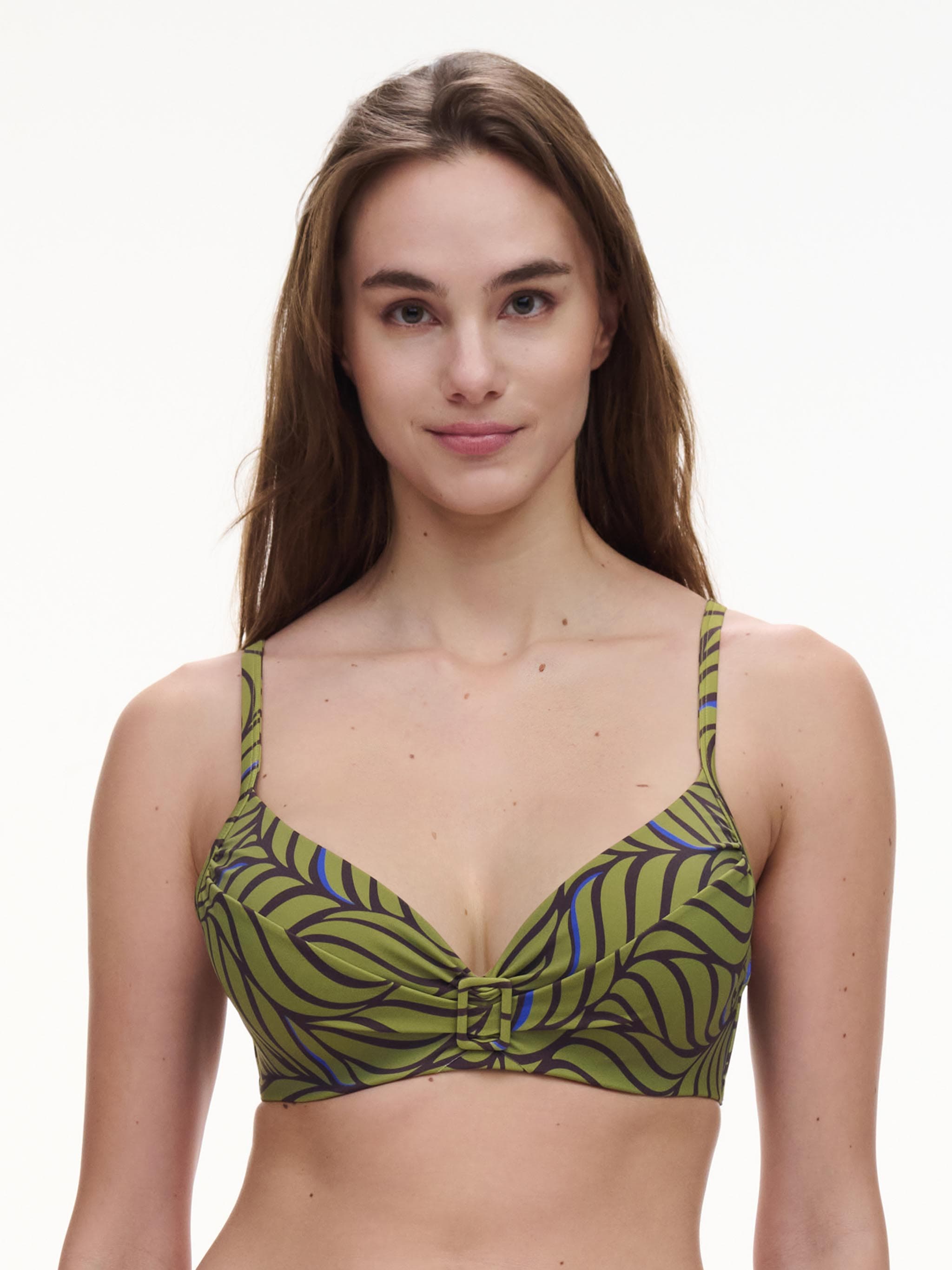 T-shirt bikinitop - Coffee Leaves