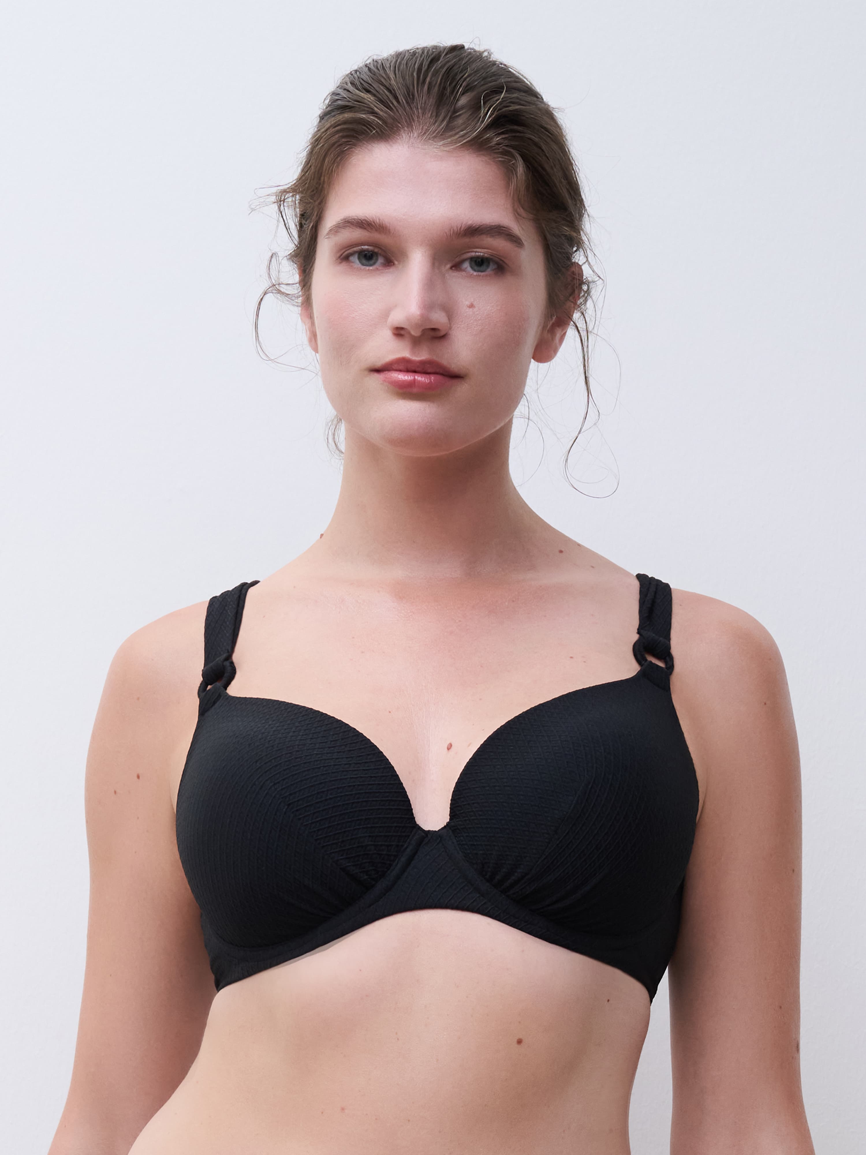 T-shirt bikinitop - Black