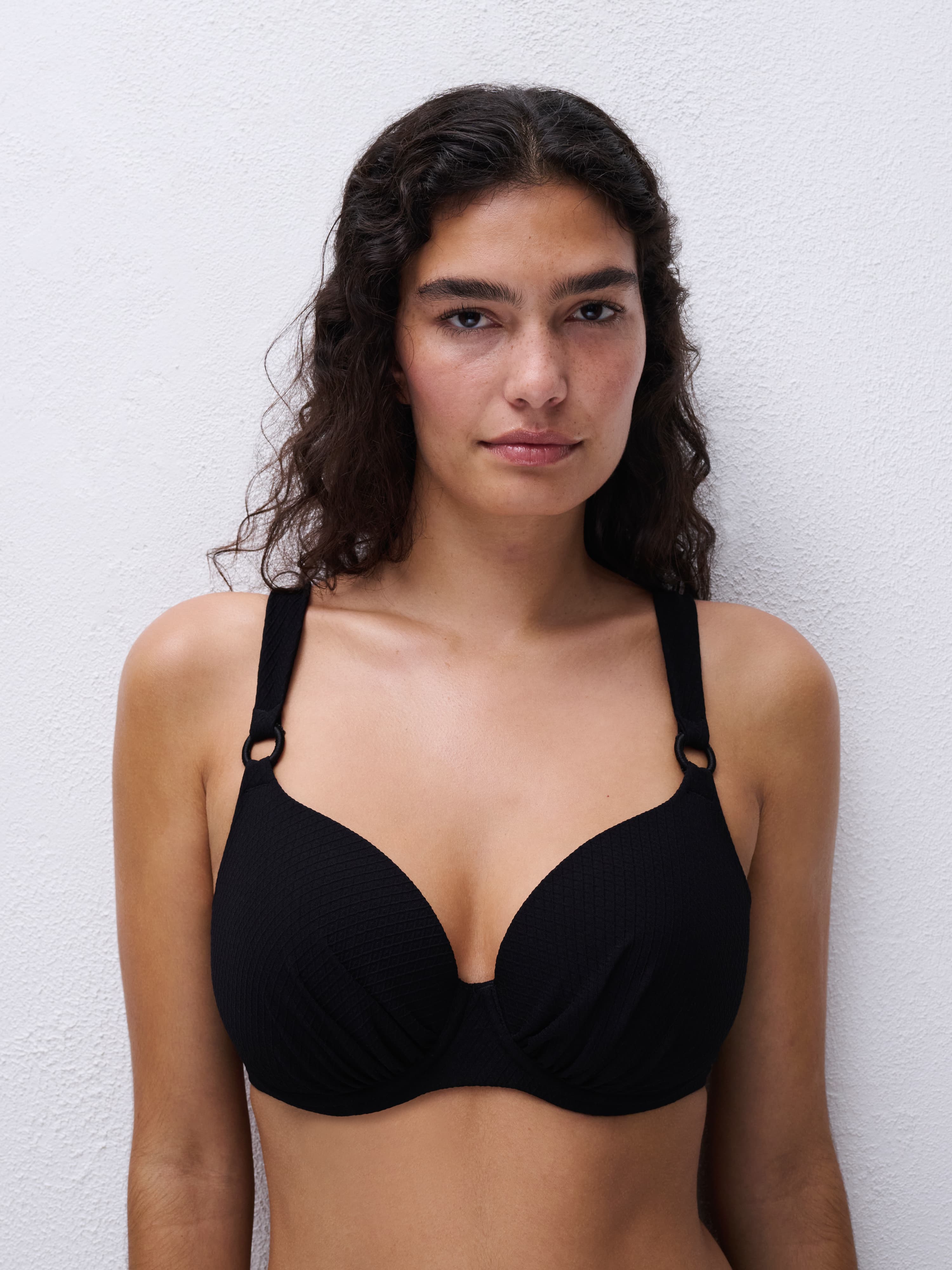 T-shirt bikinitop - Black