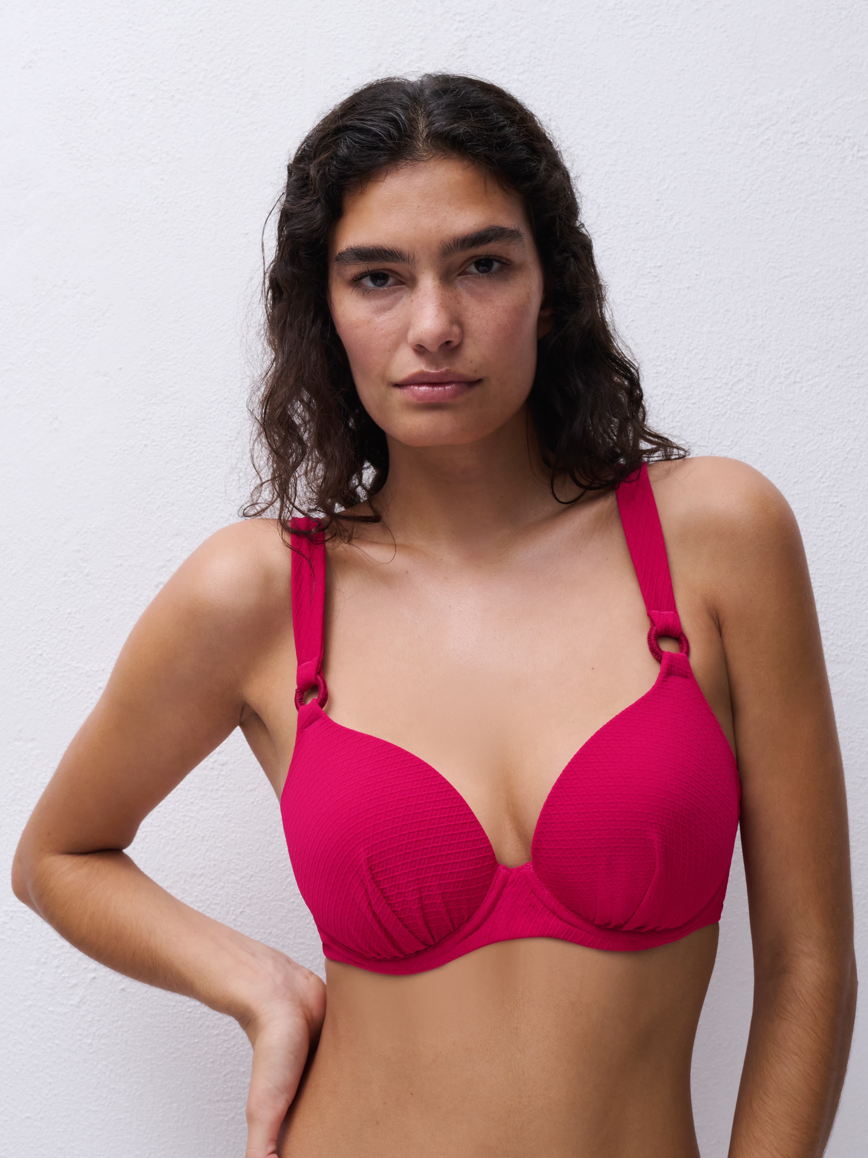 Forformet bikini-top - Berry Magenta