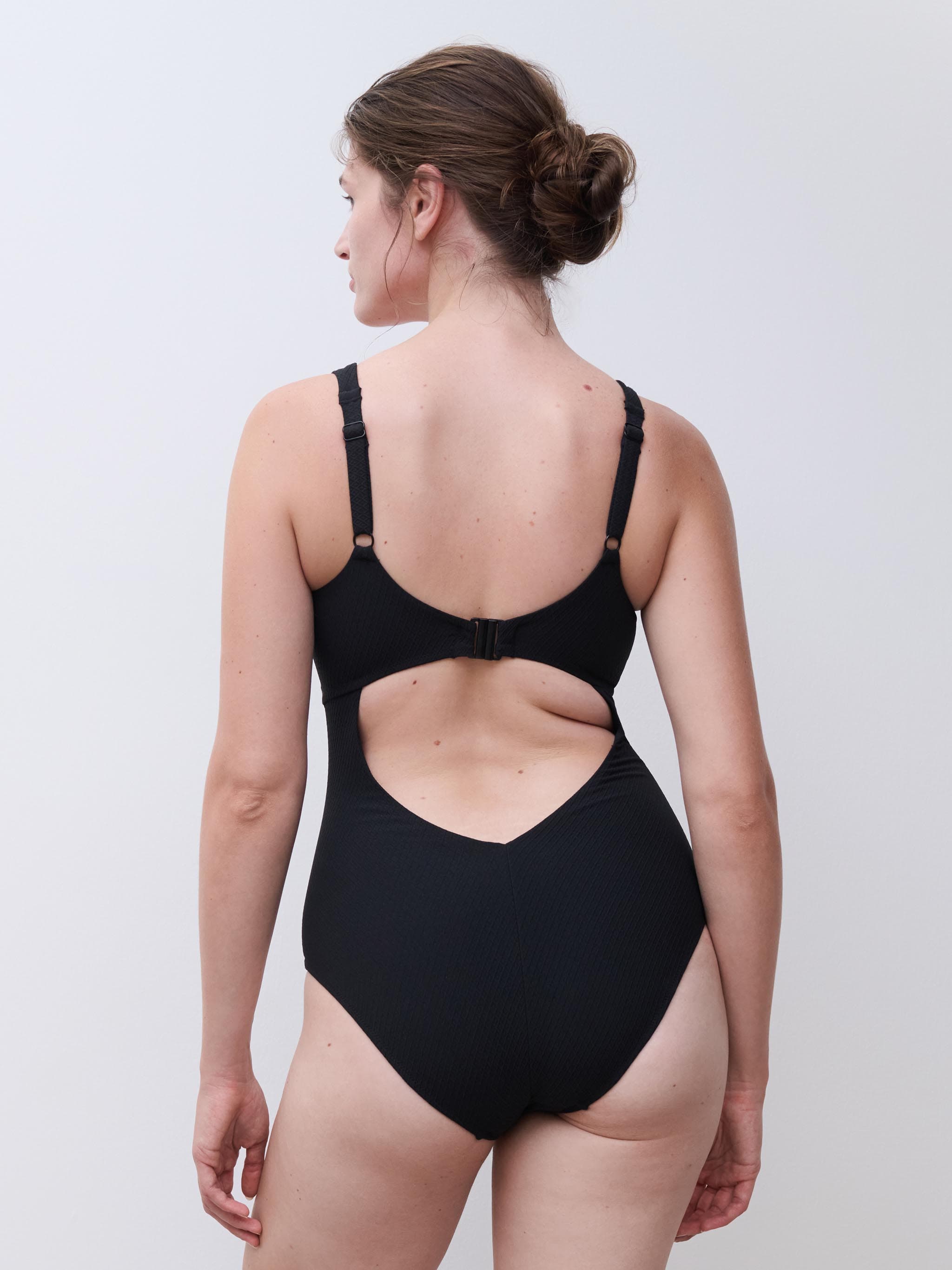 T-shirt bikinitop - Black