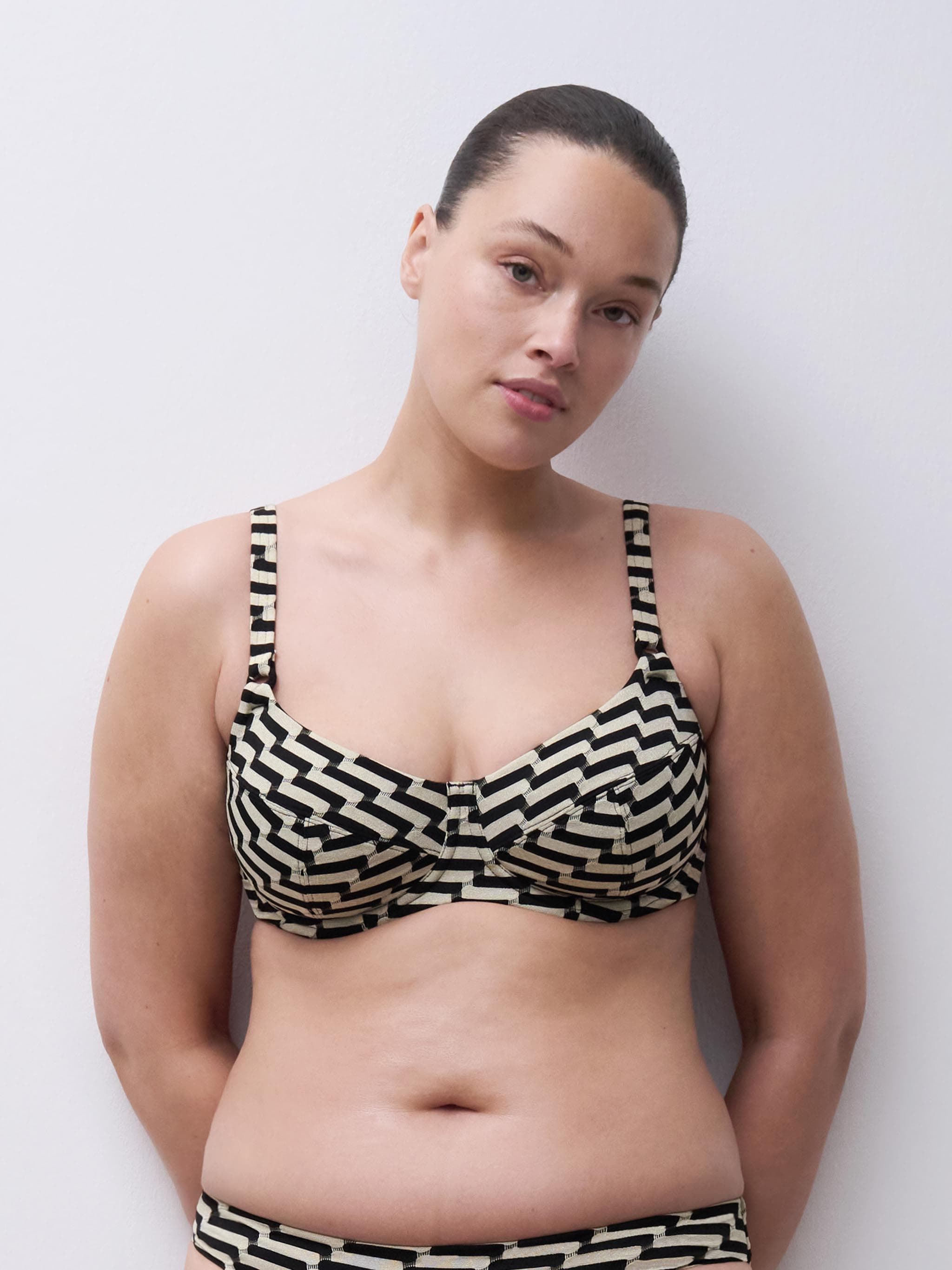 Uforede bikinitoppe - Golden black