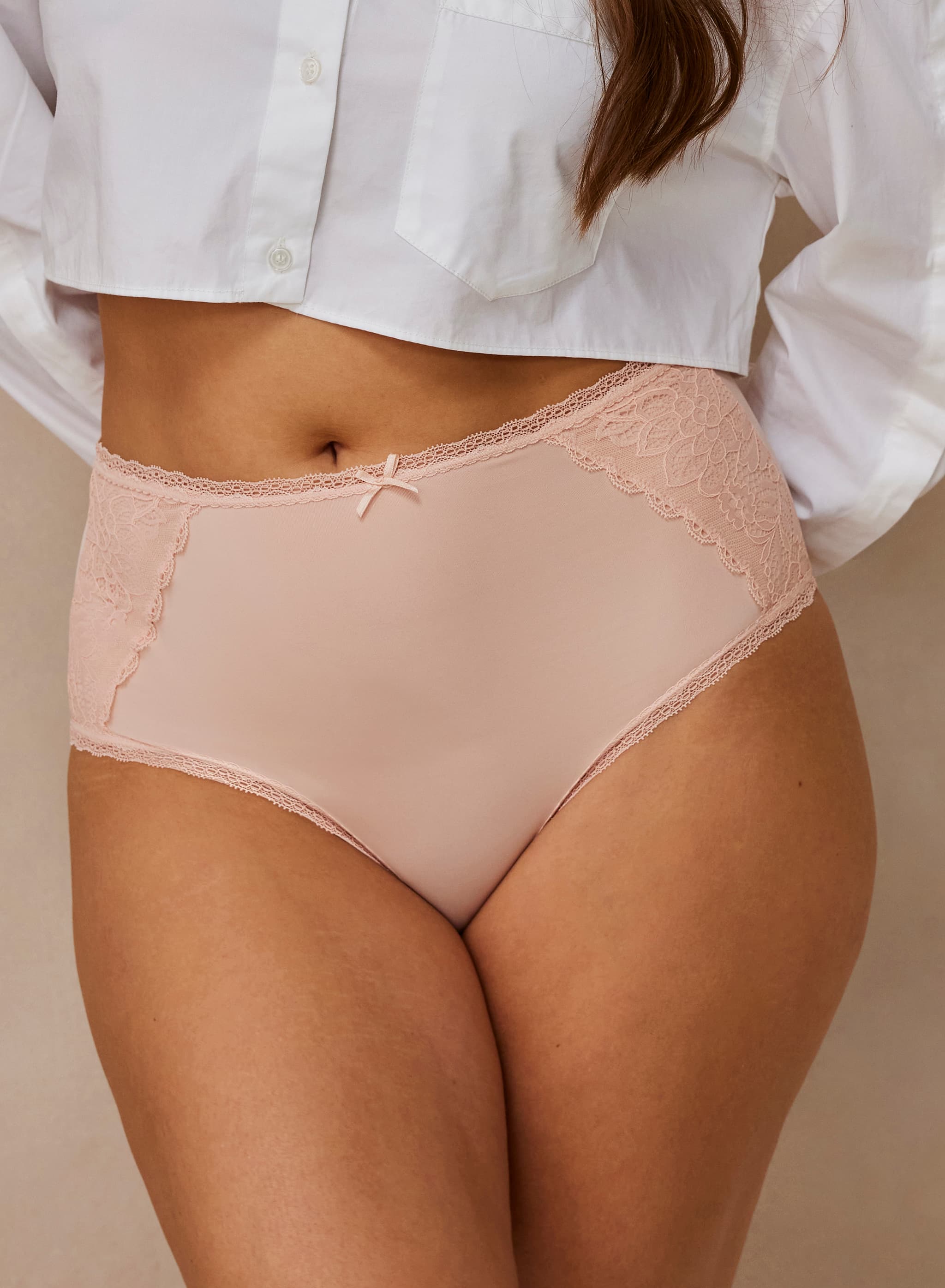Sasja Højtaljet trusse - Peachy Keen