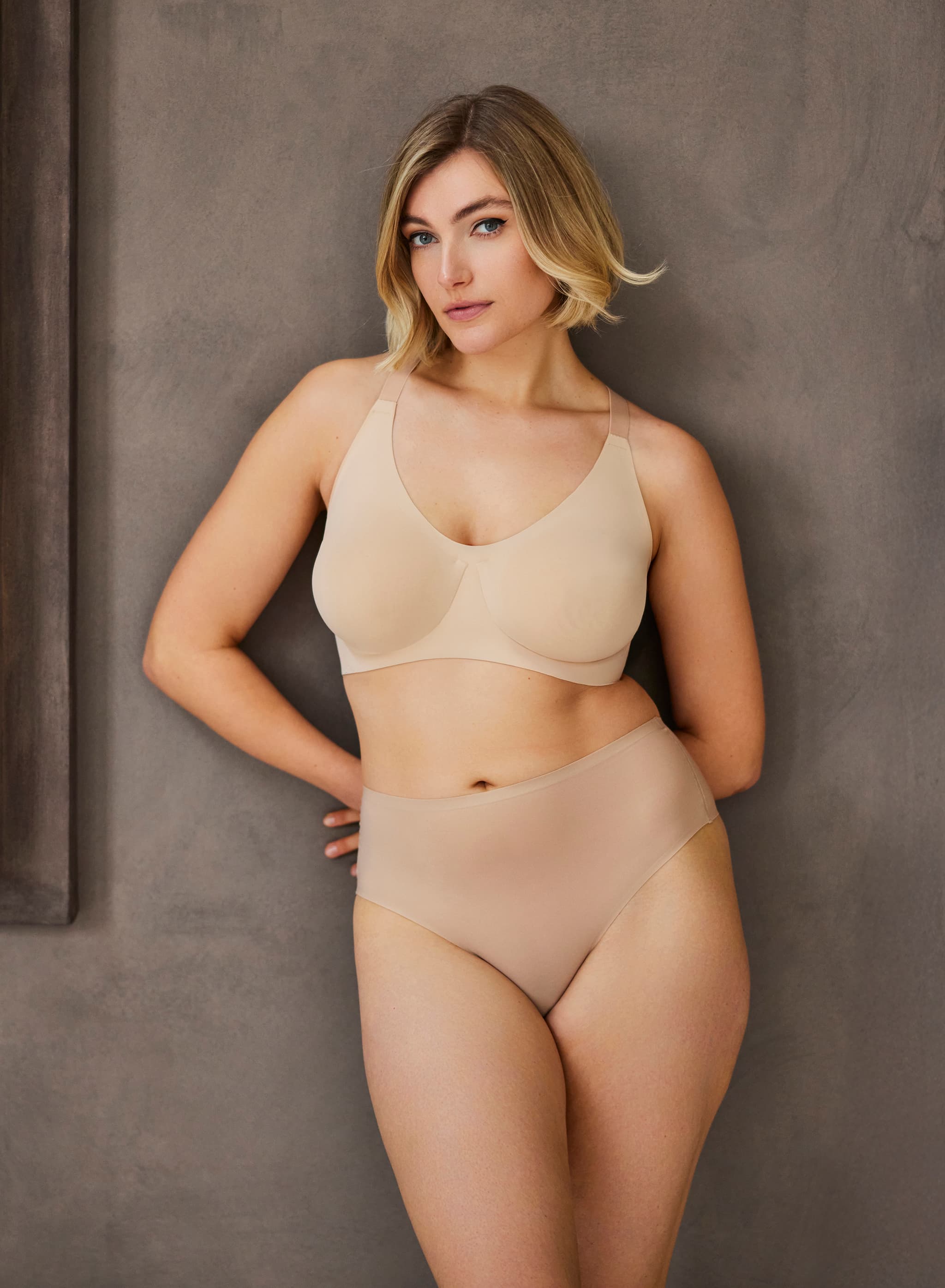 Bh med bøjler - Nude