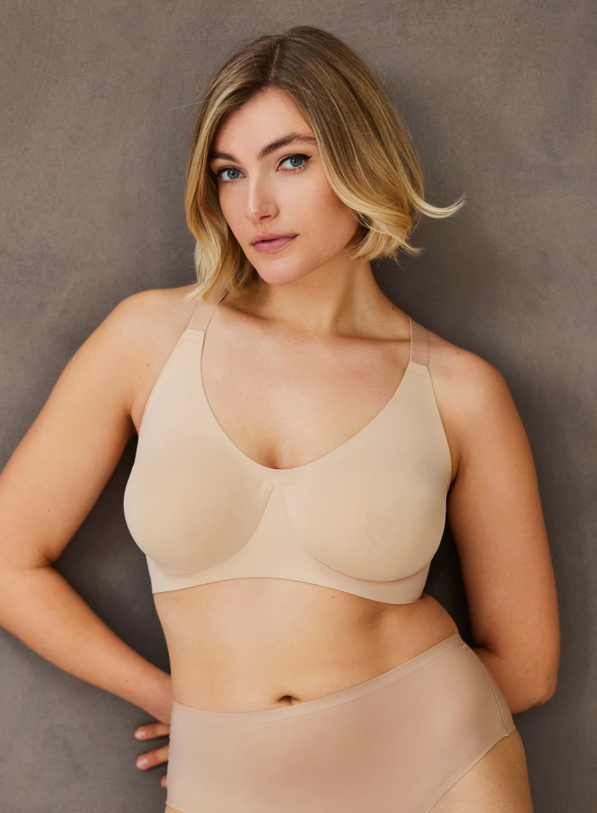 Bh med bøjler - Nude