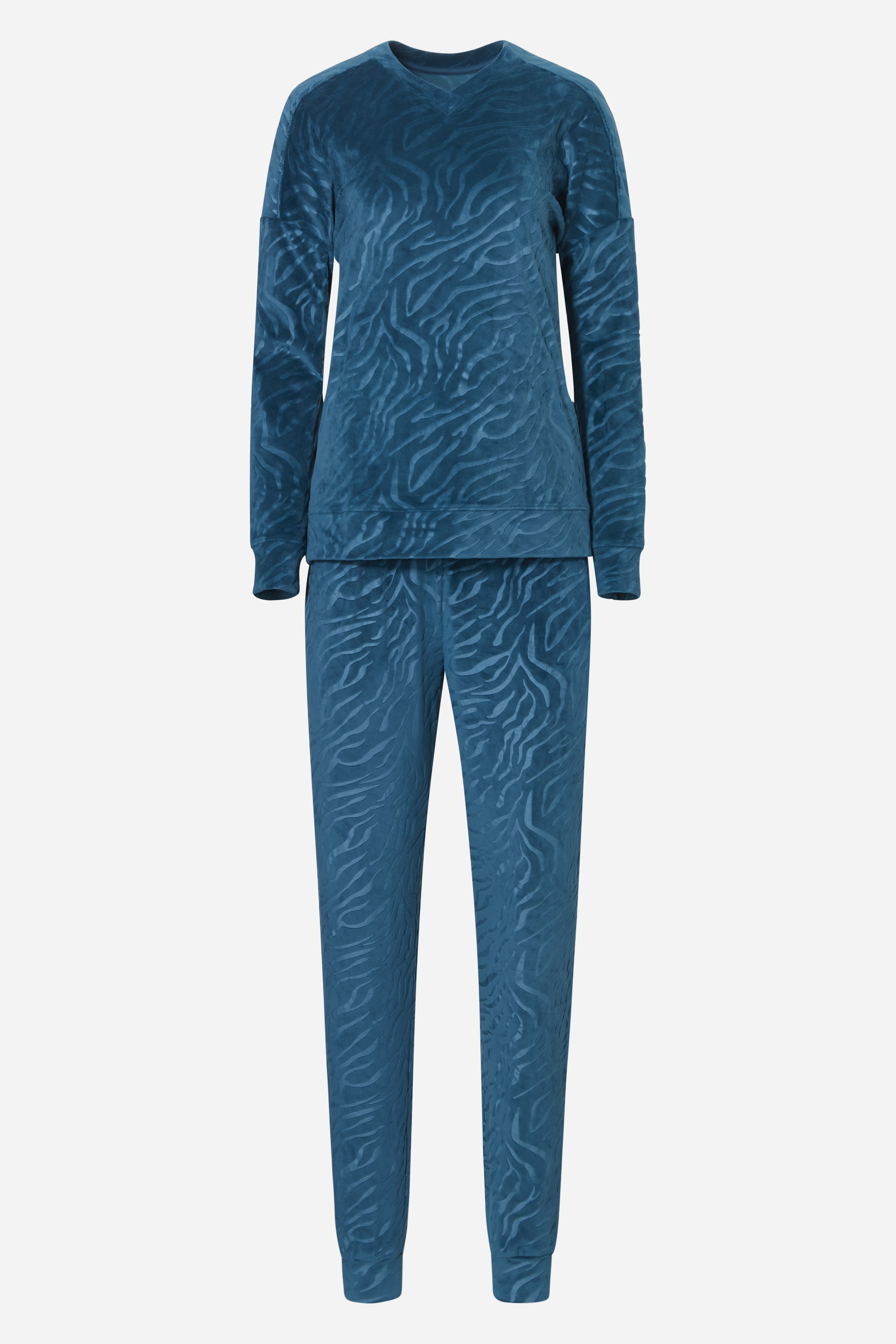 Langærmet pyjamas - Oriental Green