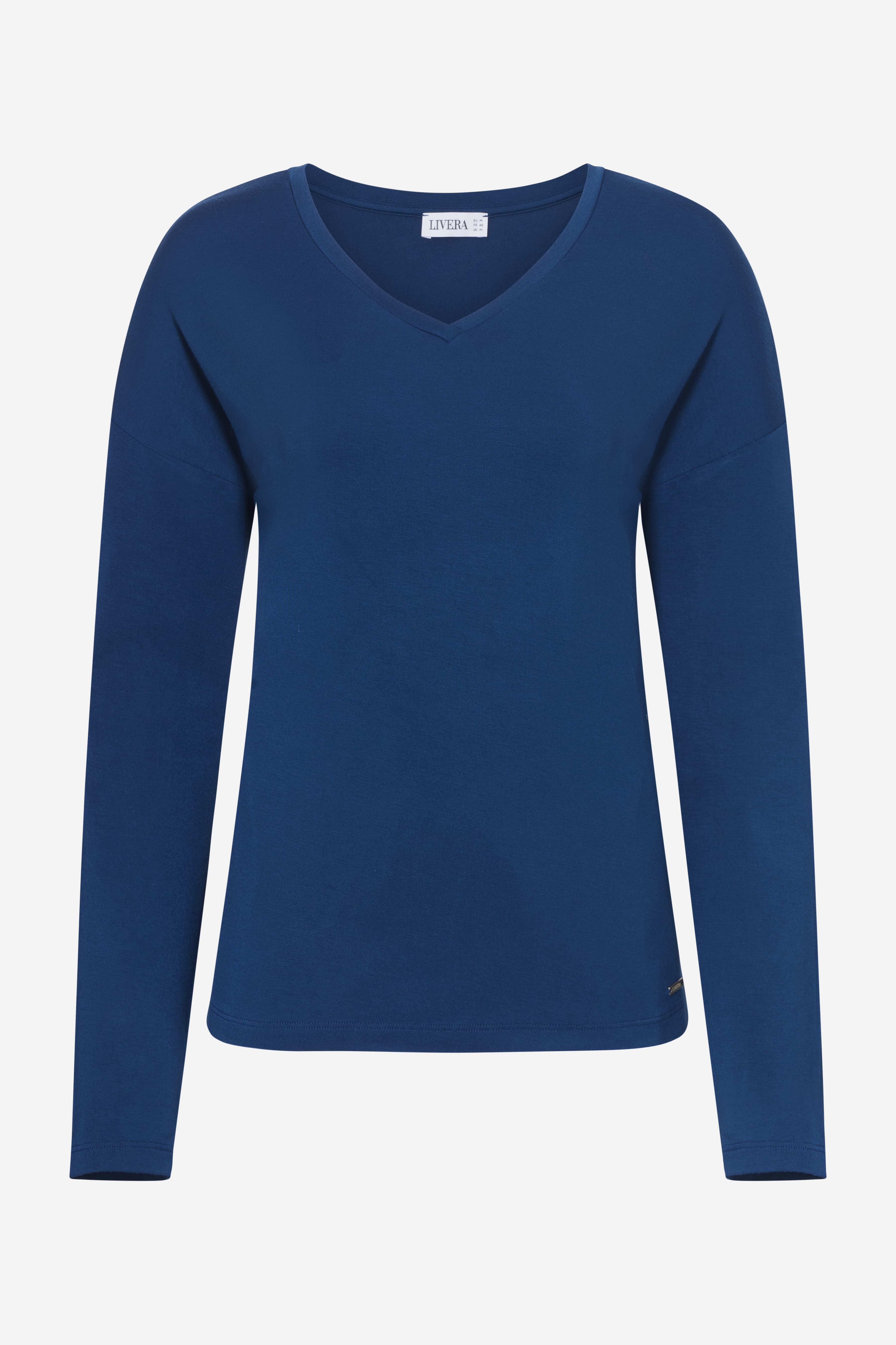 Top med lange ærmer - Blue Opale