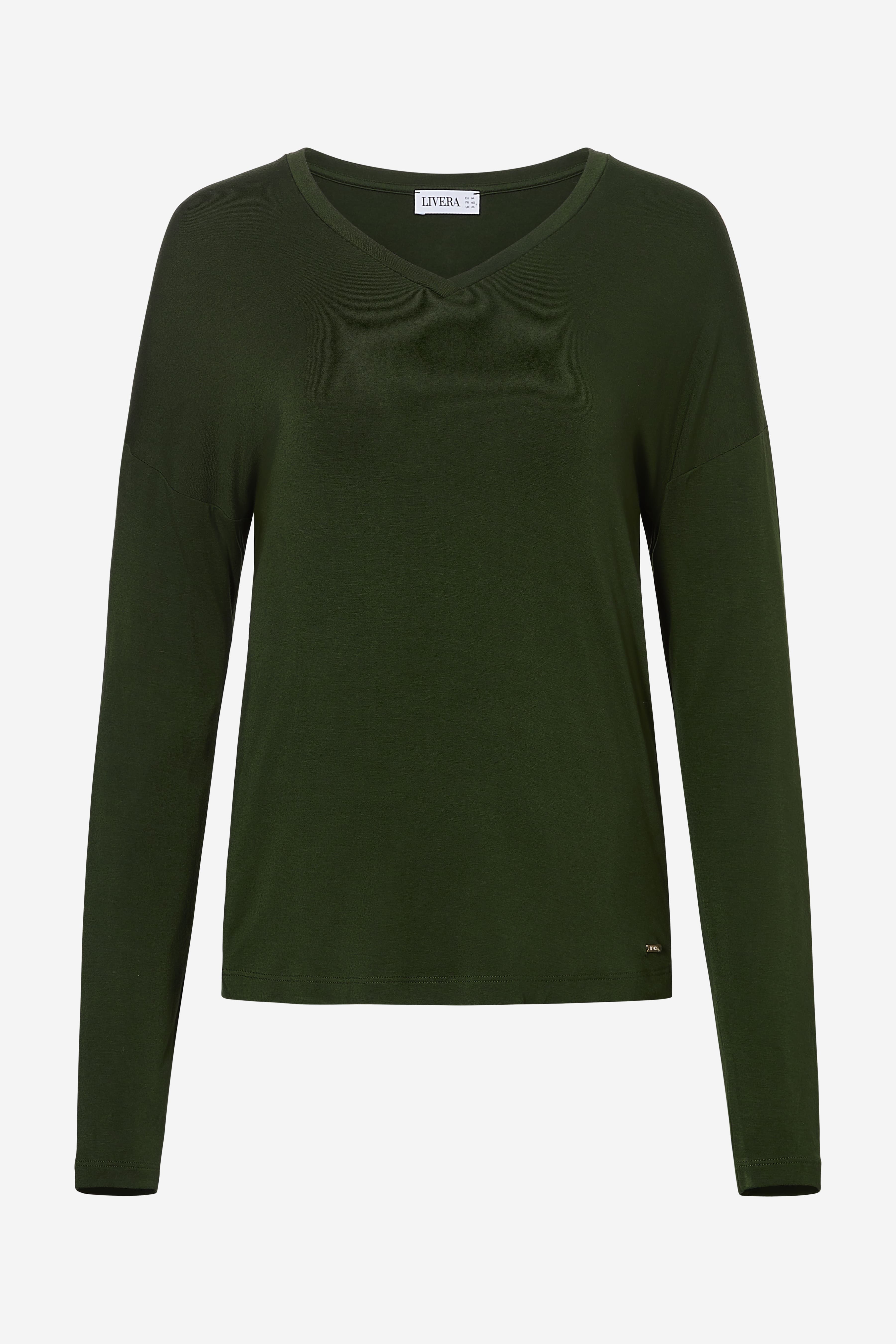 Top med lange ærmer - Kombu Green