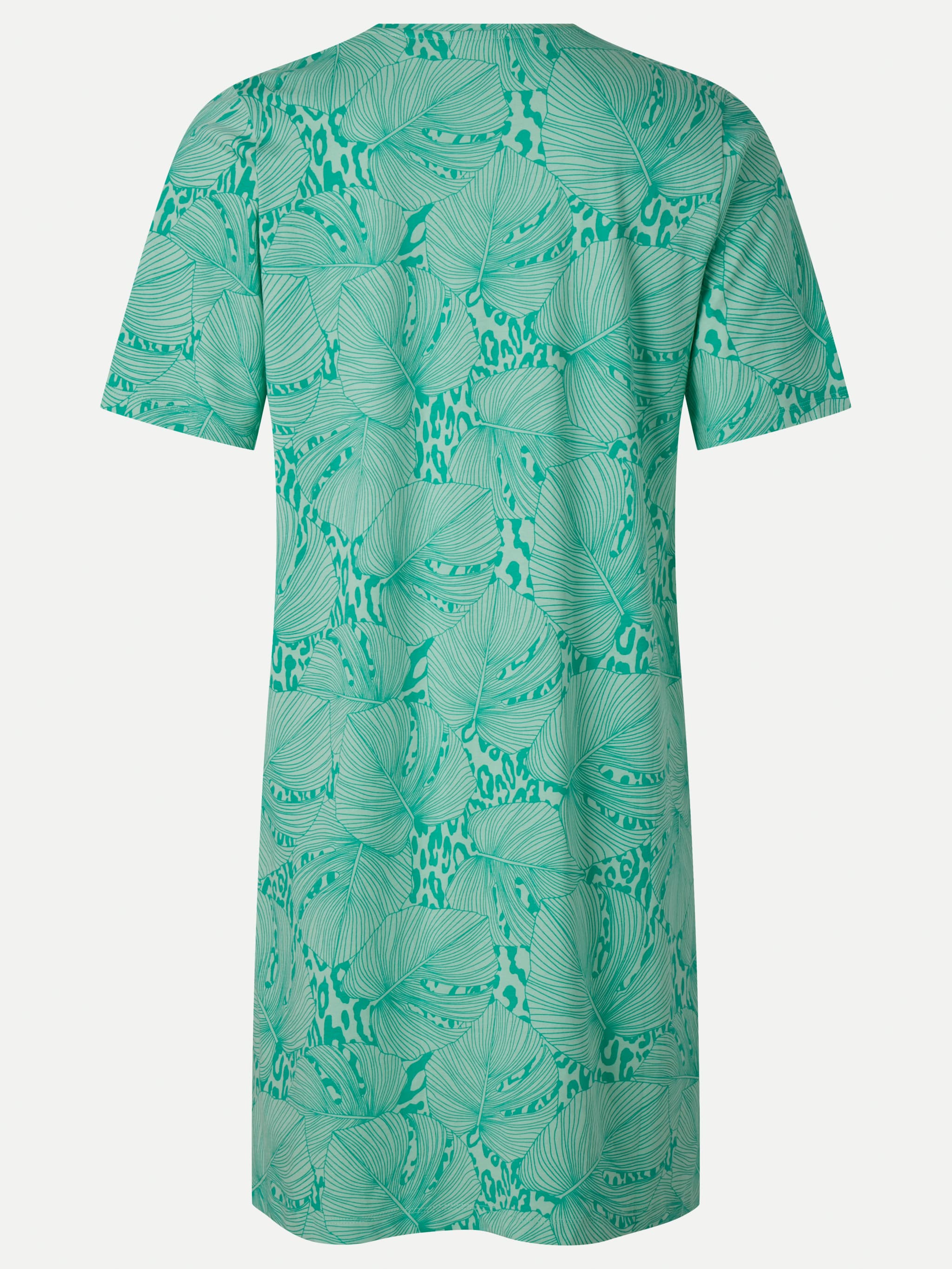 Natkjole - Green Monstera