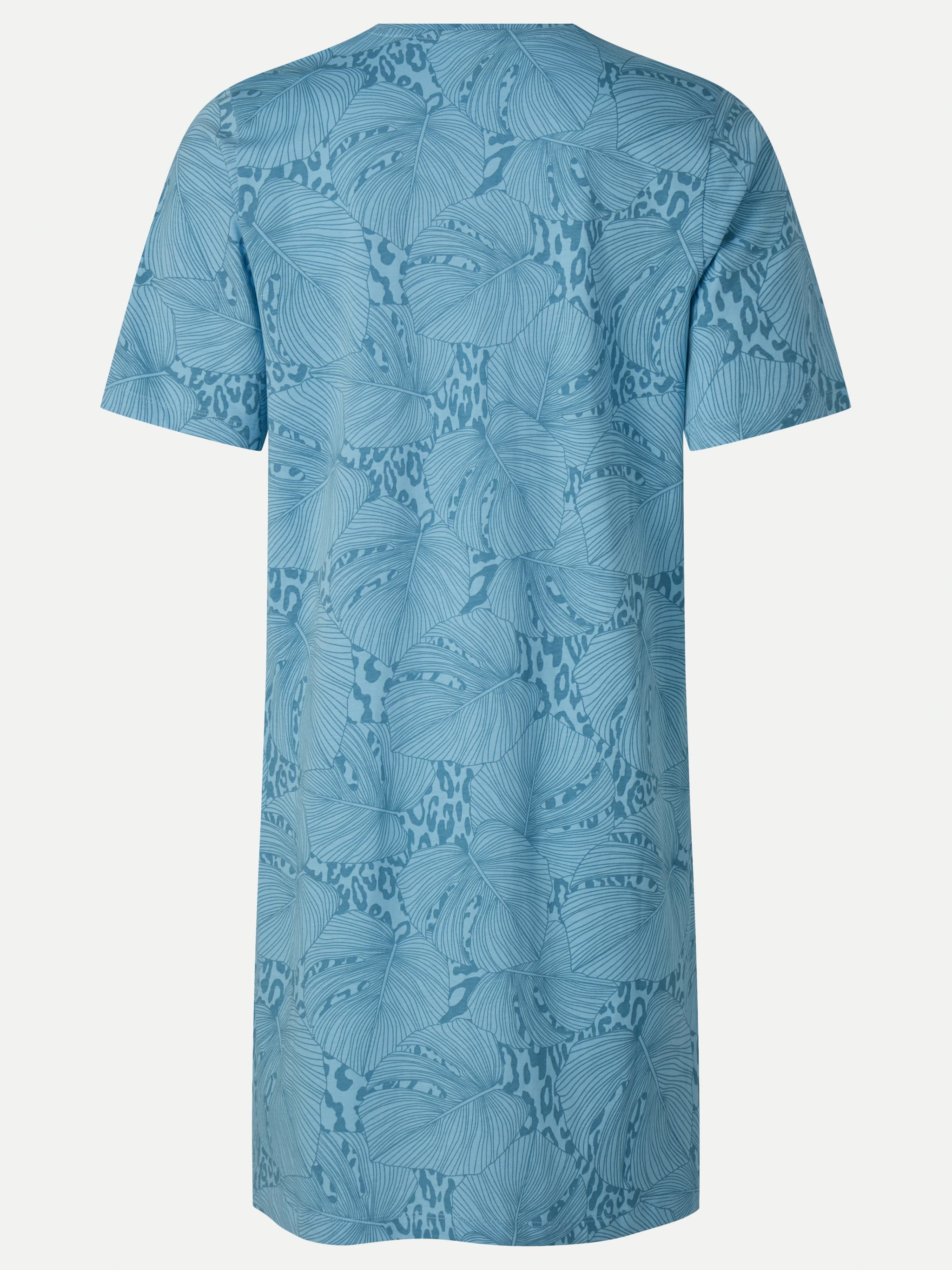 Natkjole - Blue Monstera