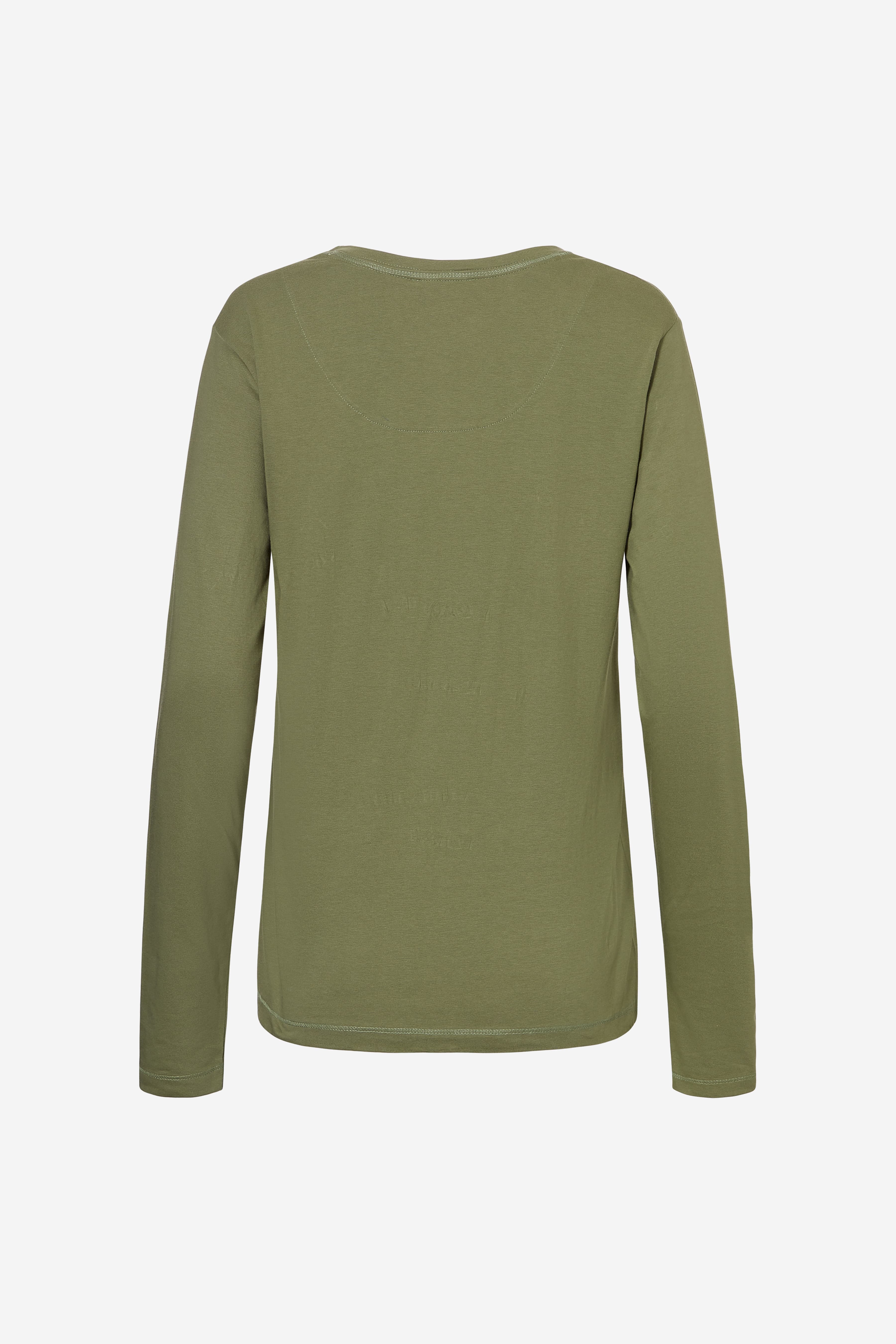 Top med lange ærmer - Burnt Olive