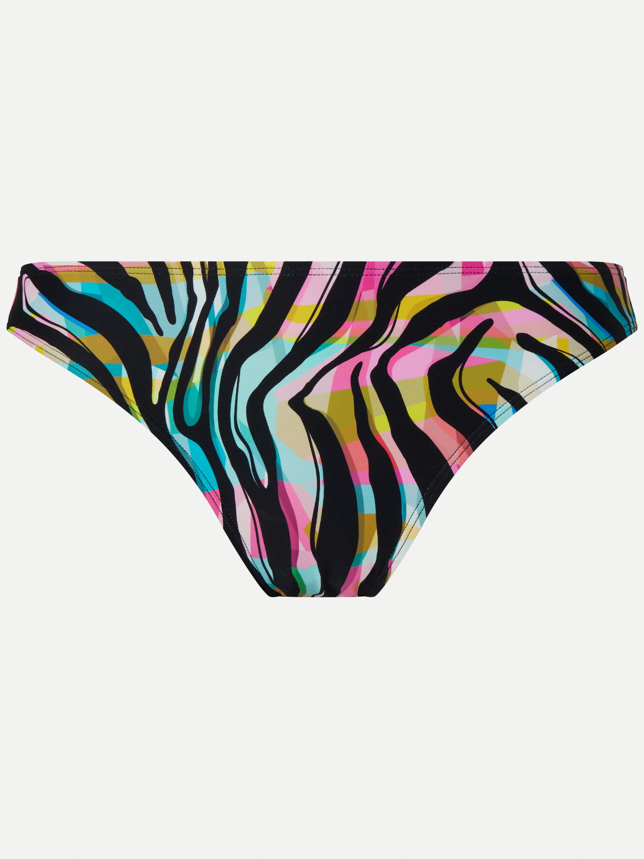 Midterste bikinibukser - Colored zebra