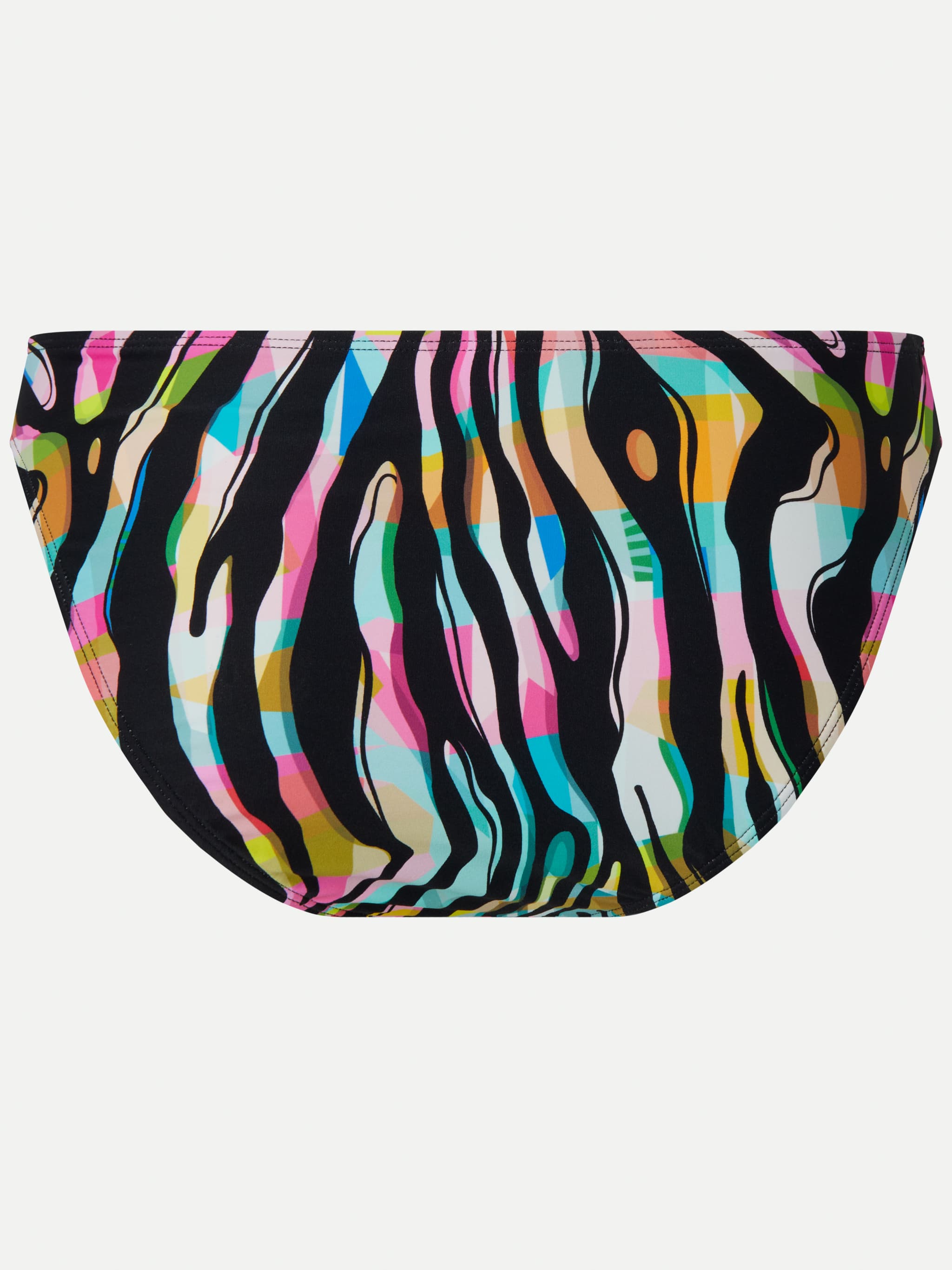 Midterste bikinibukser - Colored zebra