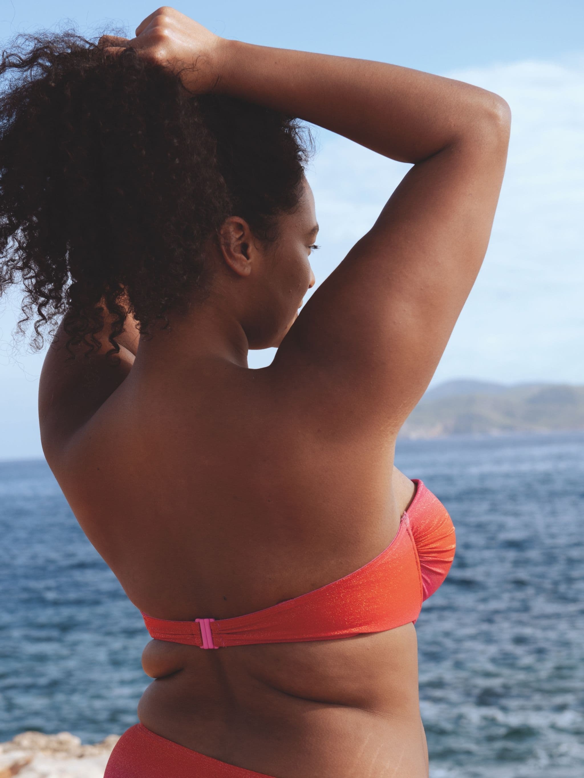 Polstret Britt (stropløs) - Red pink gradient