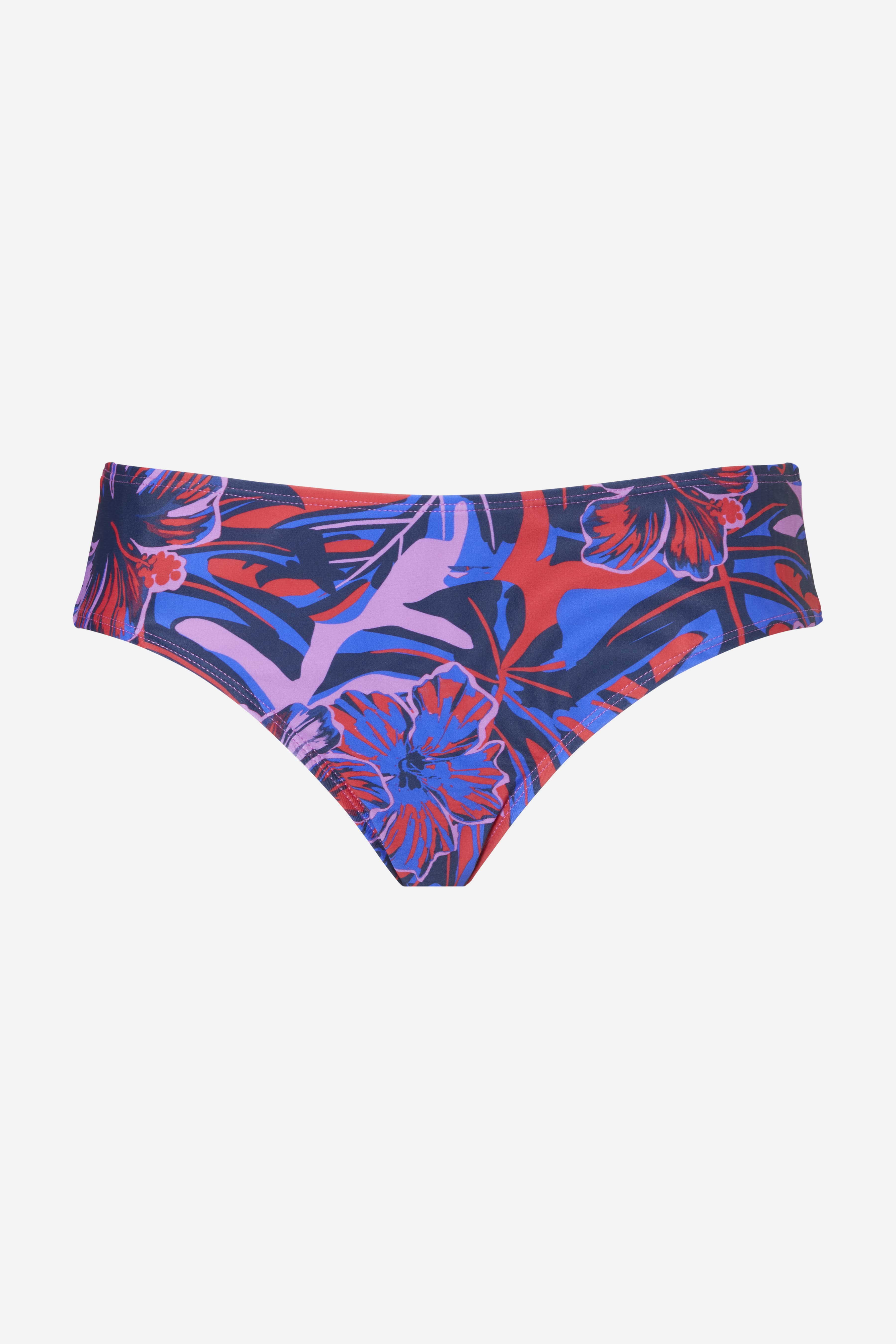 Mid Bikini-underdel - Orange hibiscus