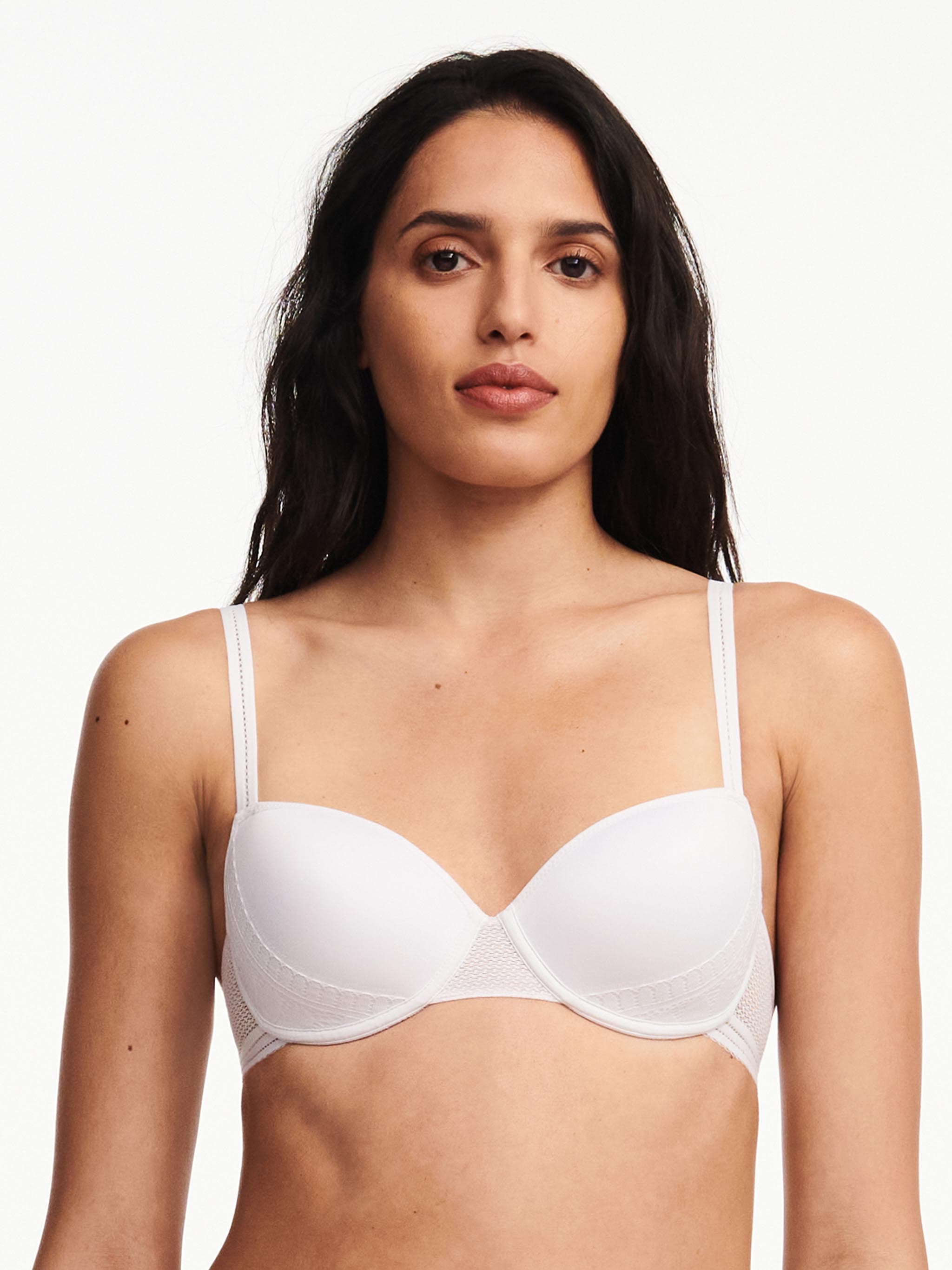 Half cup BH med memory foam - White