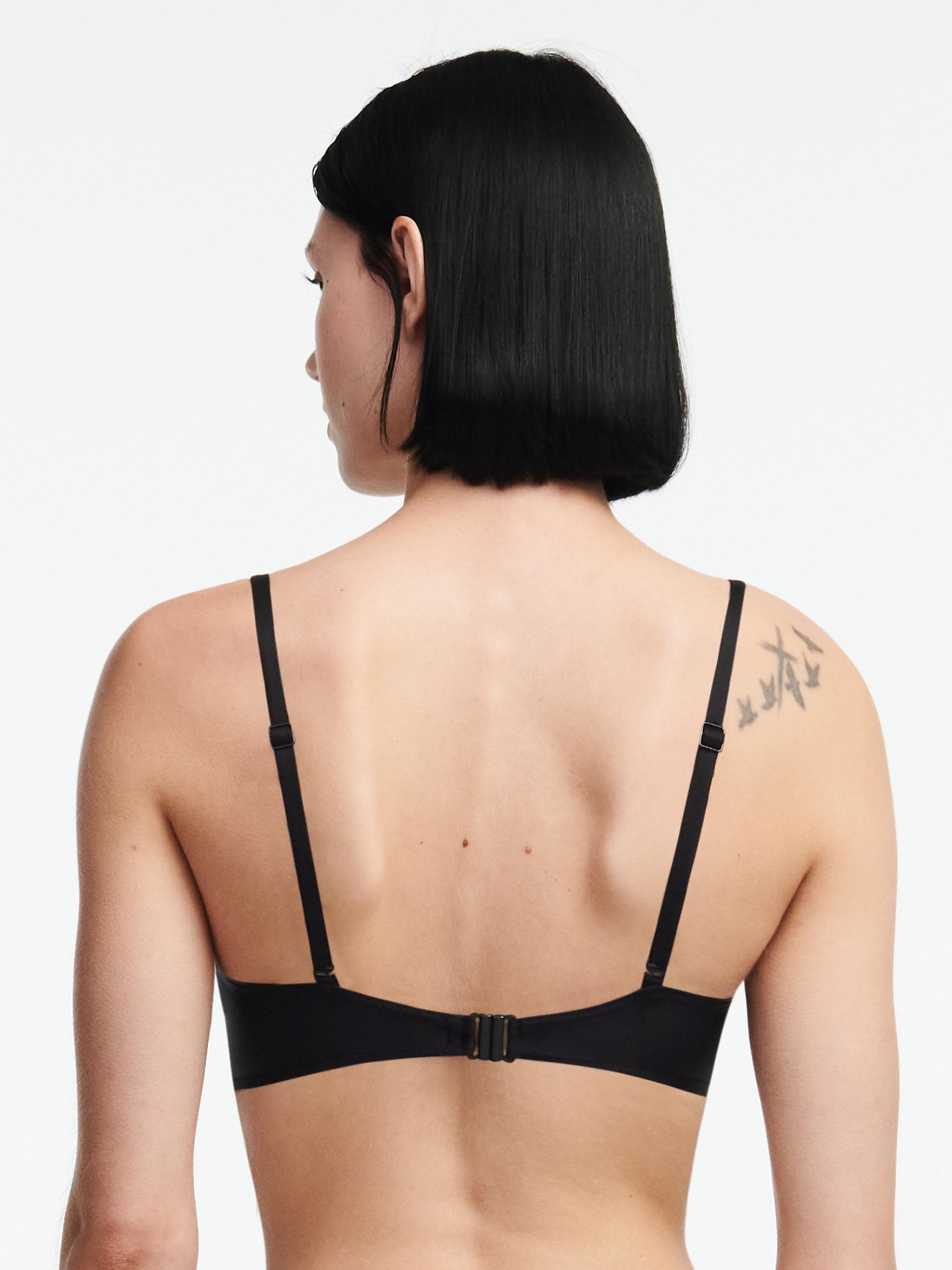 Half cup bikinitop - Sort