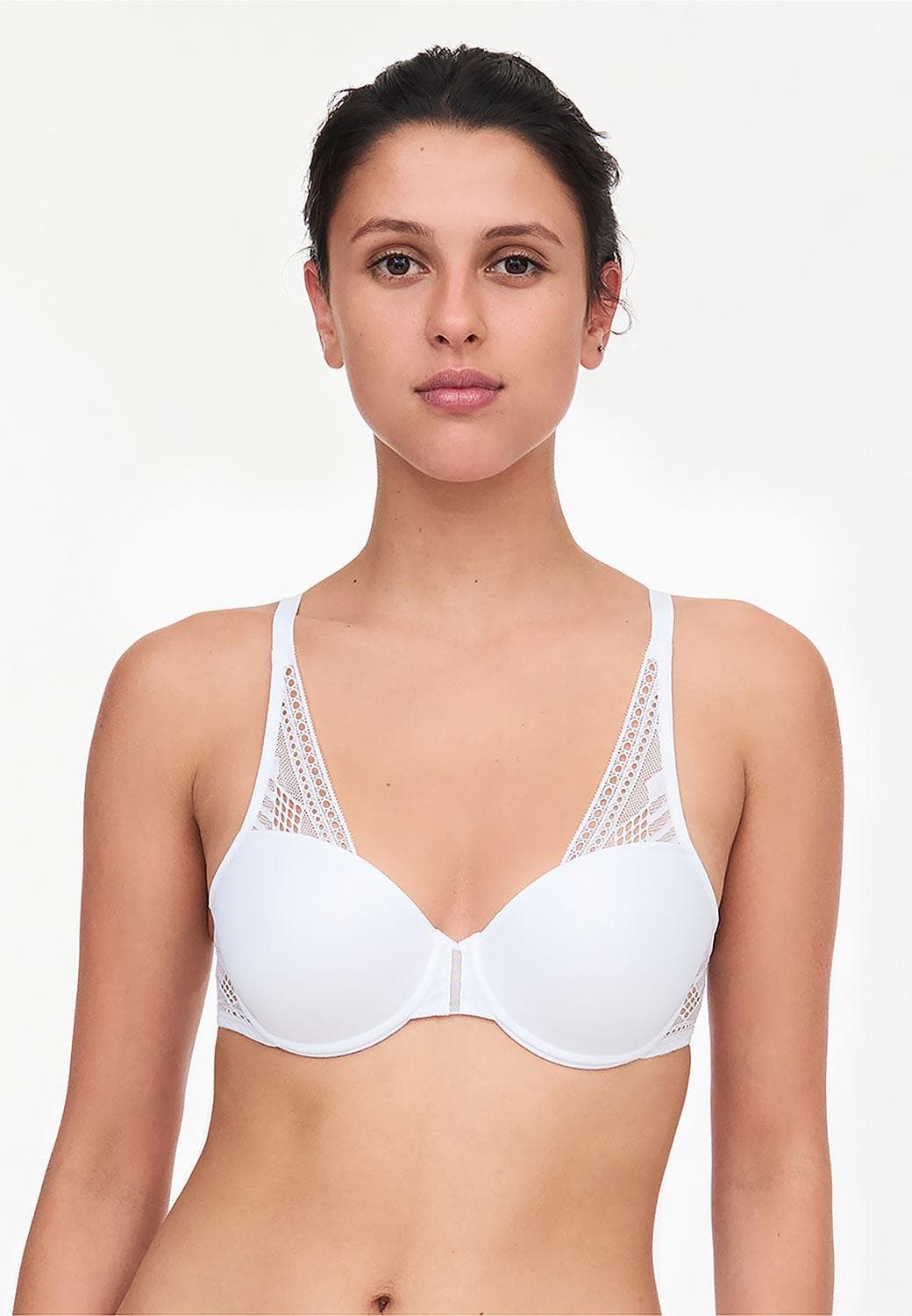 Half cup BH med memory foam - White