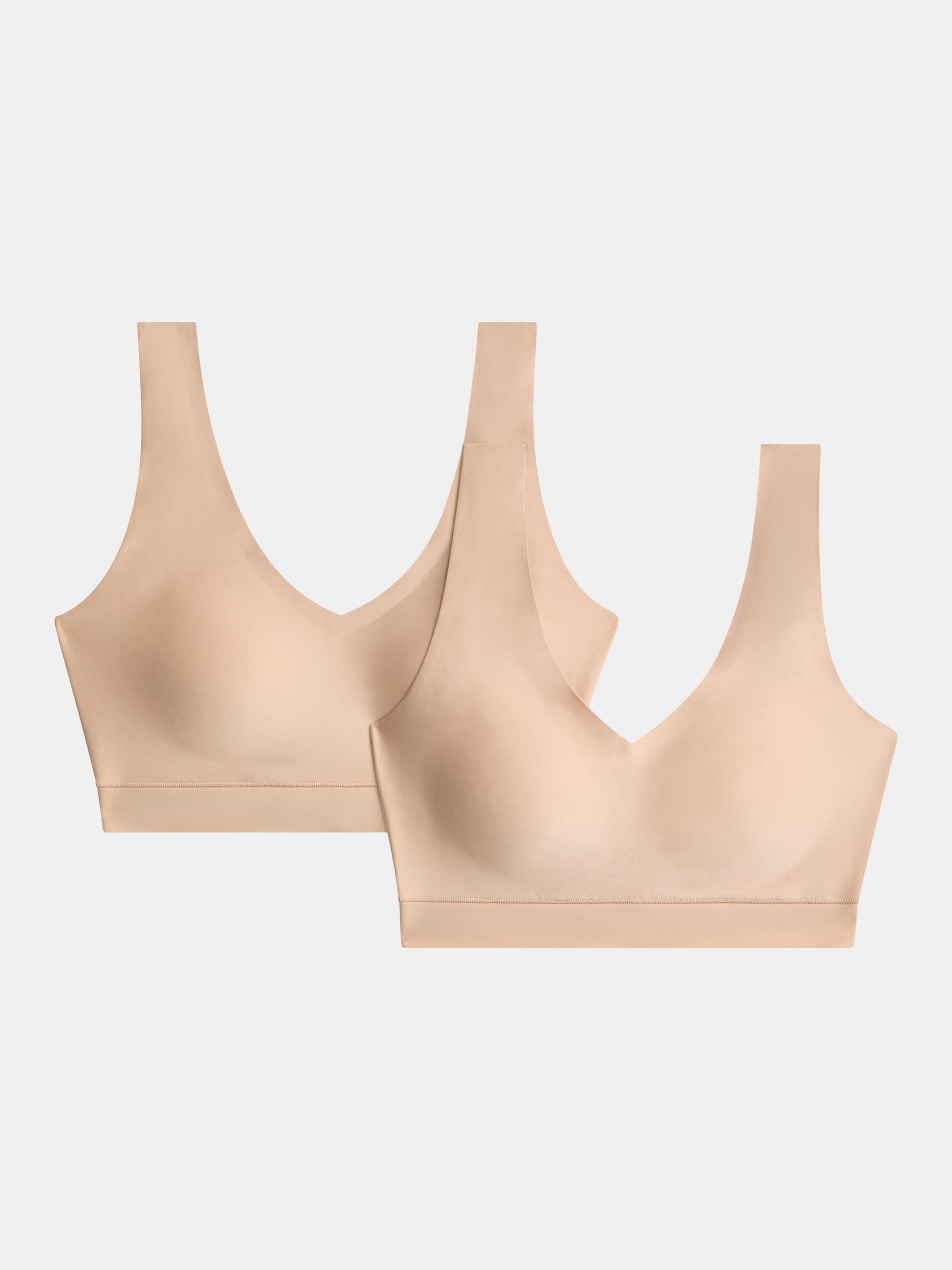 3 x Foret bøjlefri-BH - Nude