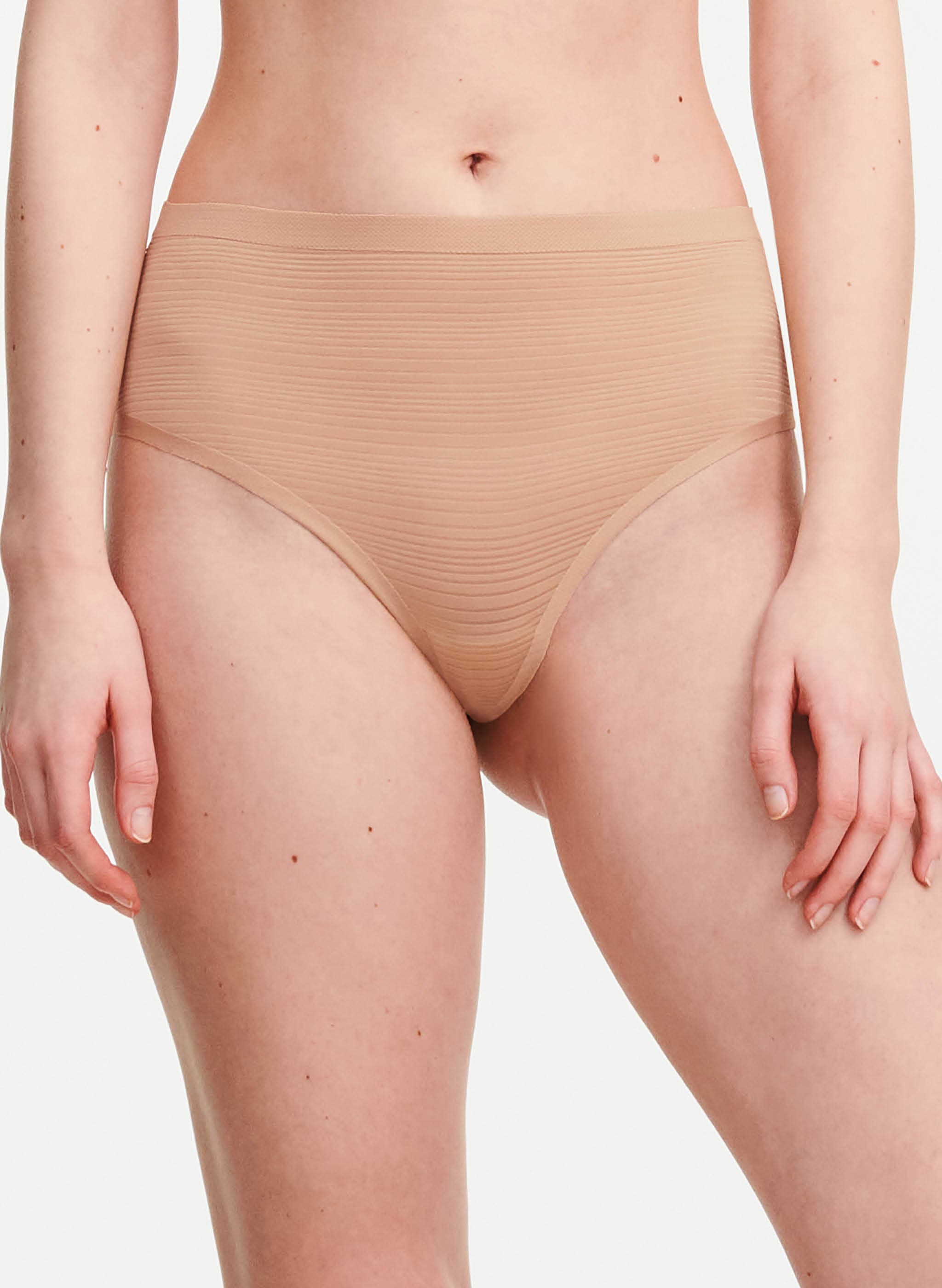 Højtaljet string - one size - Clay Nude