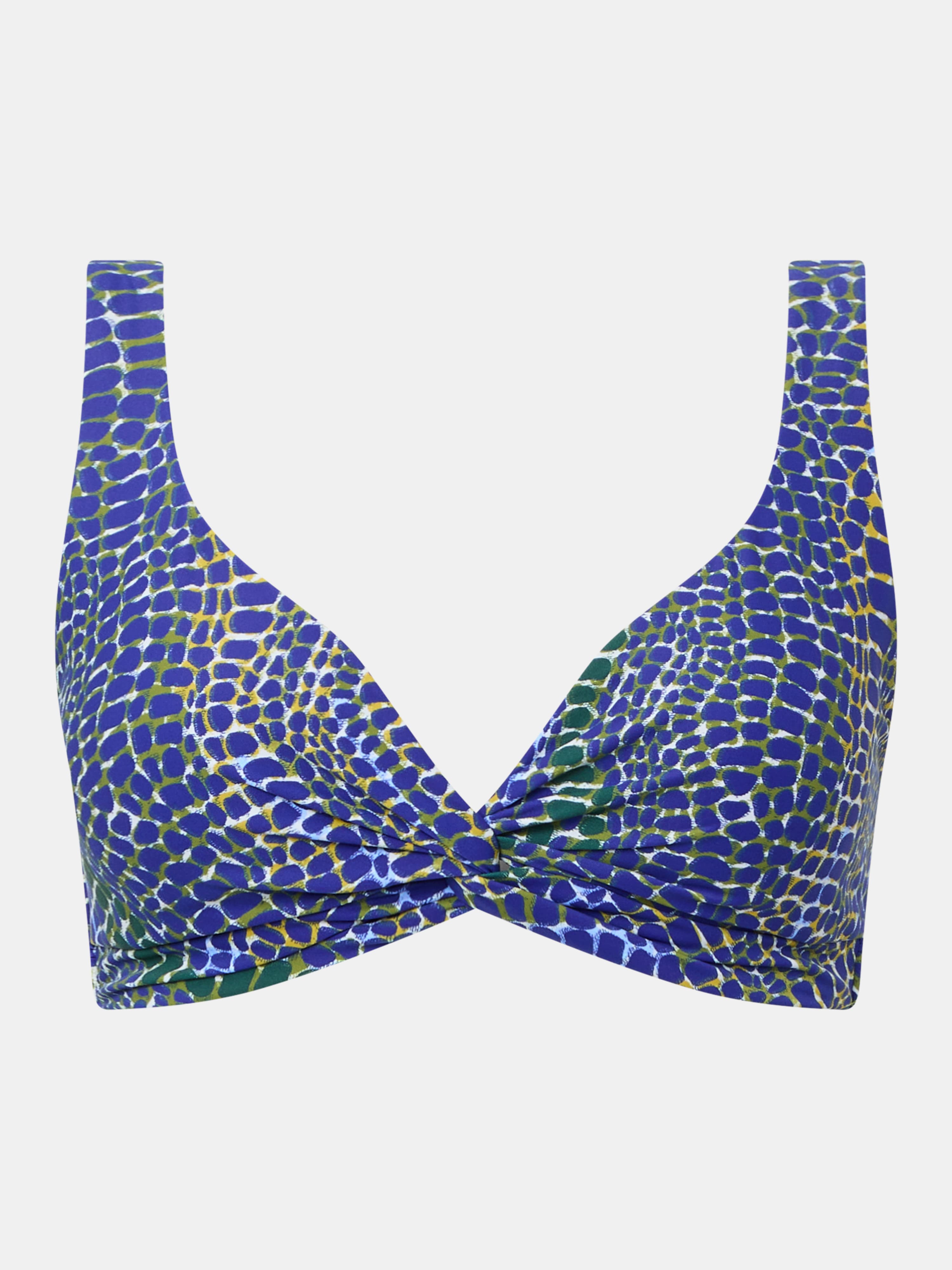 Ikke-polstret bikini-top - Blue snake