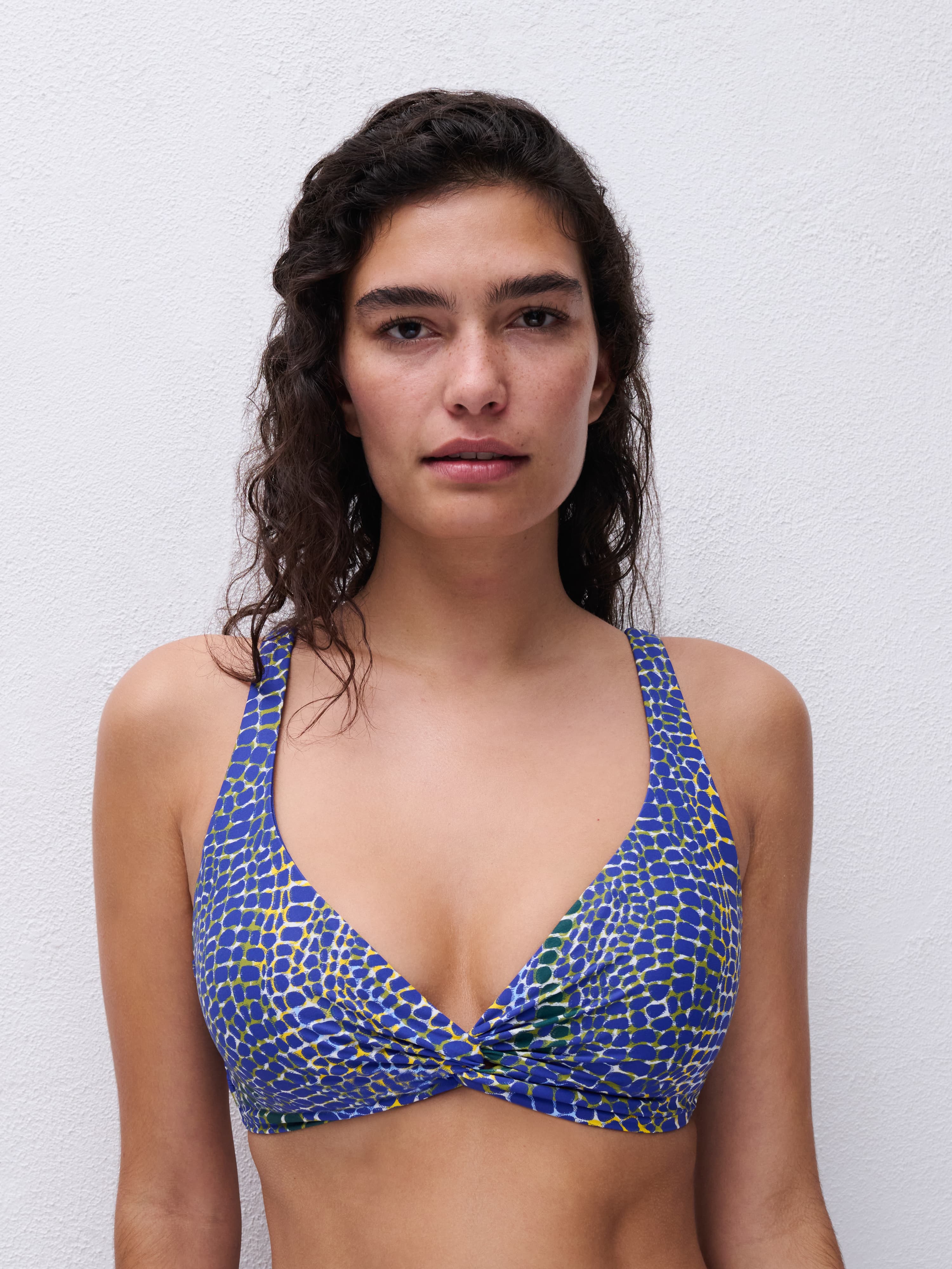 Uforede bikinitoppe - Blue snake