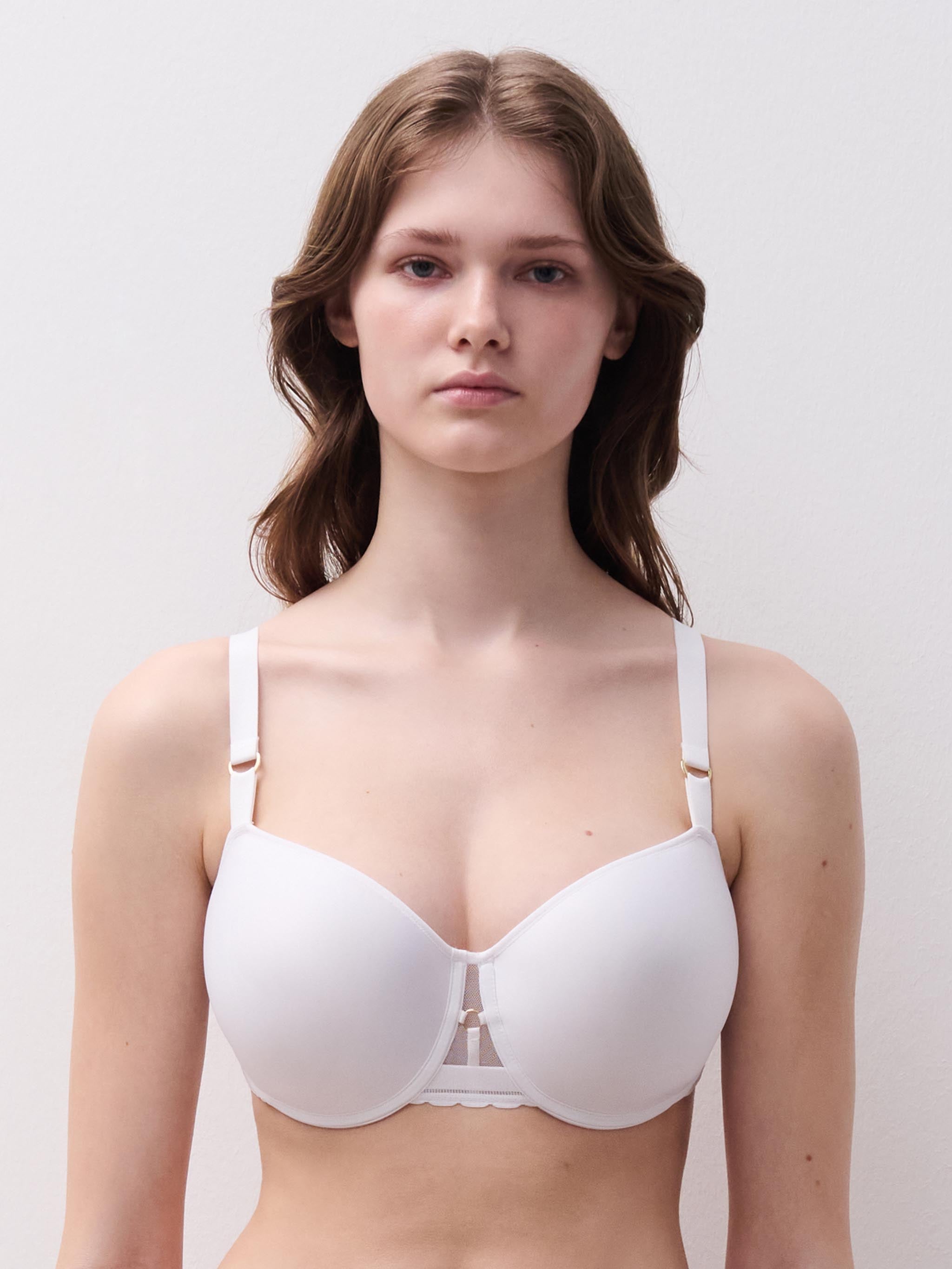 Half cup BH med memory foam - White