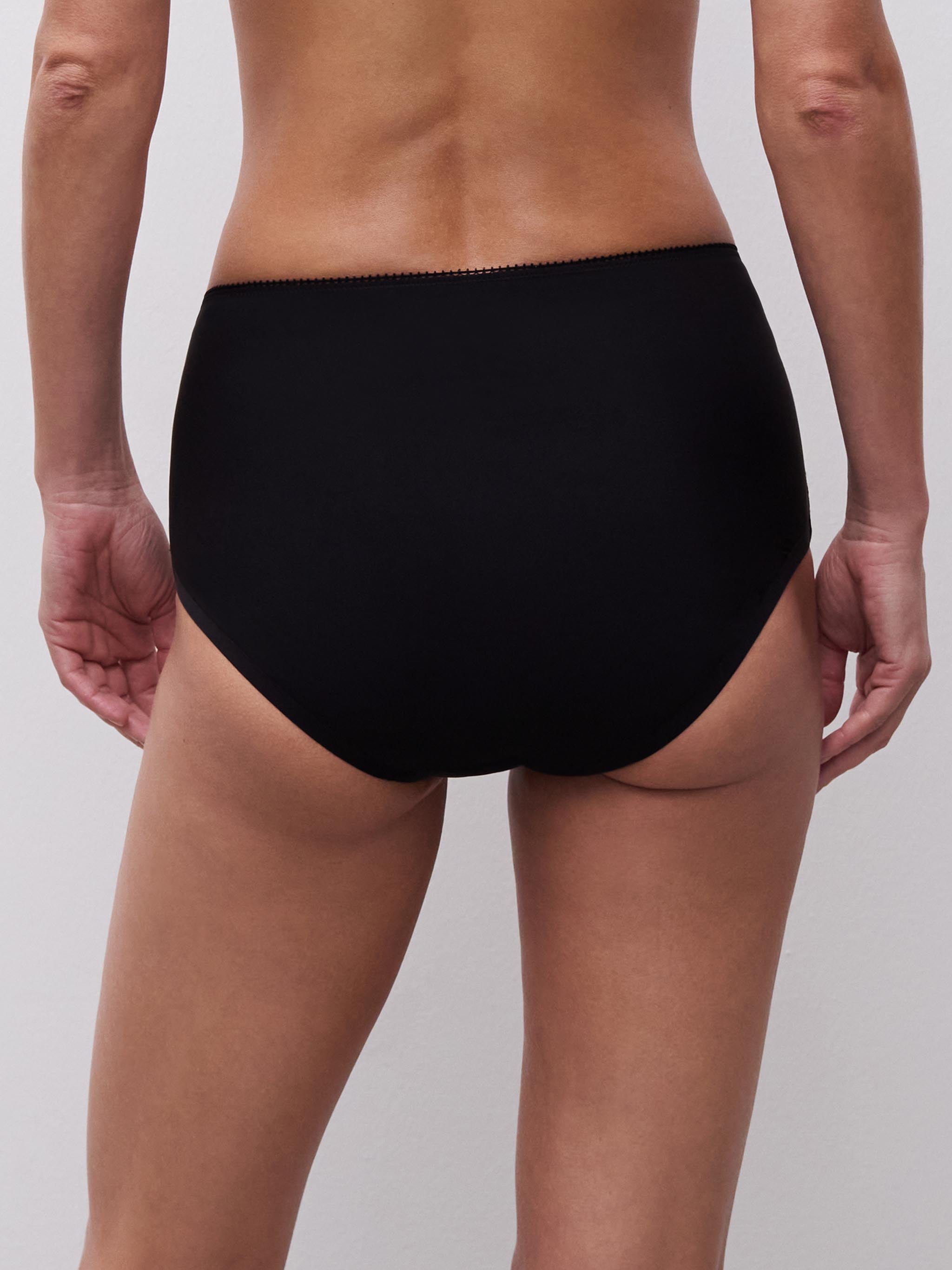 Høj talje slip - Black