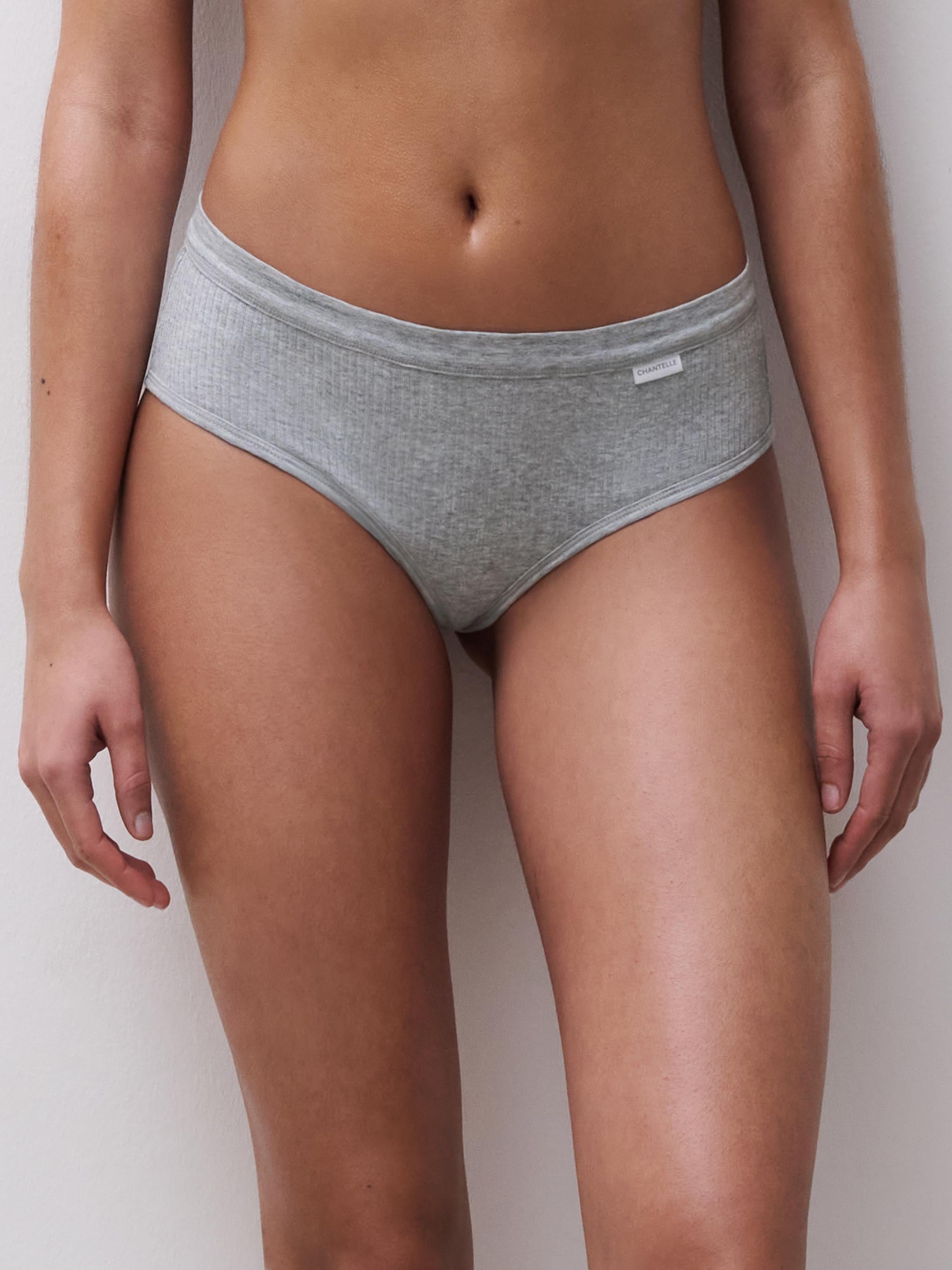 High cut tai trusse - bomuld - Grey mélange