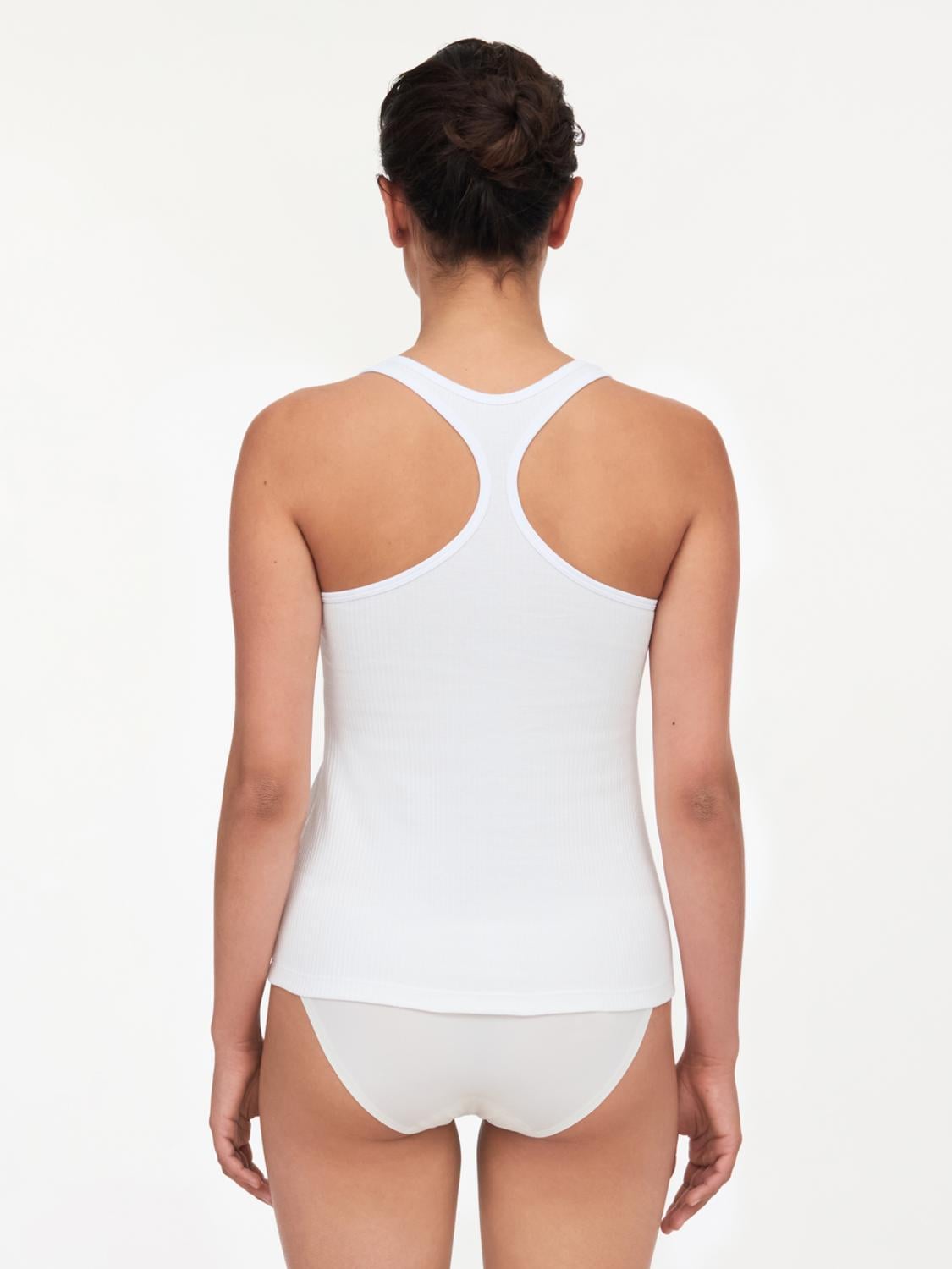 Tank top - bomuld - White