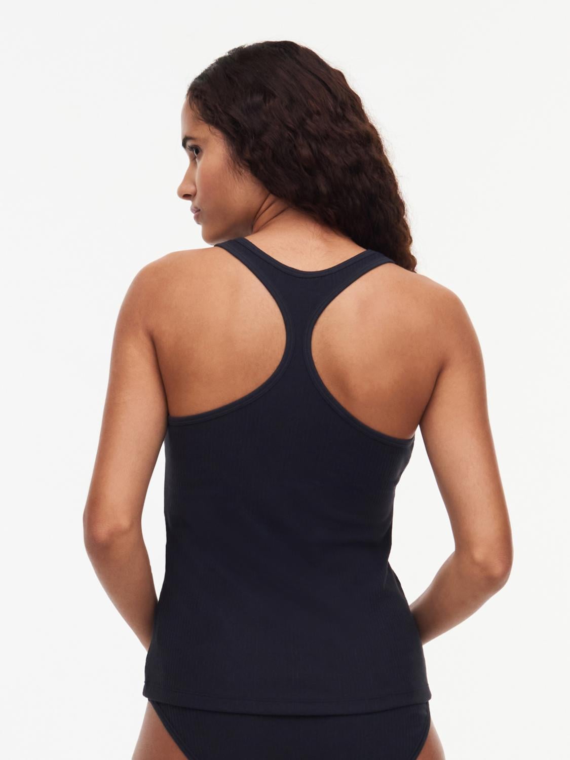 Tank top - bomuld - Black