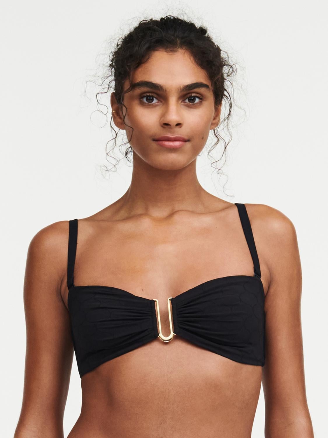 Stropløs bikinitop - Black