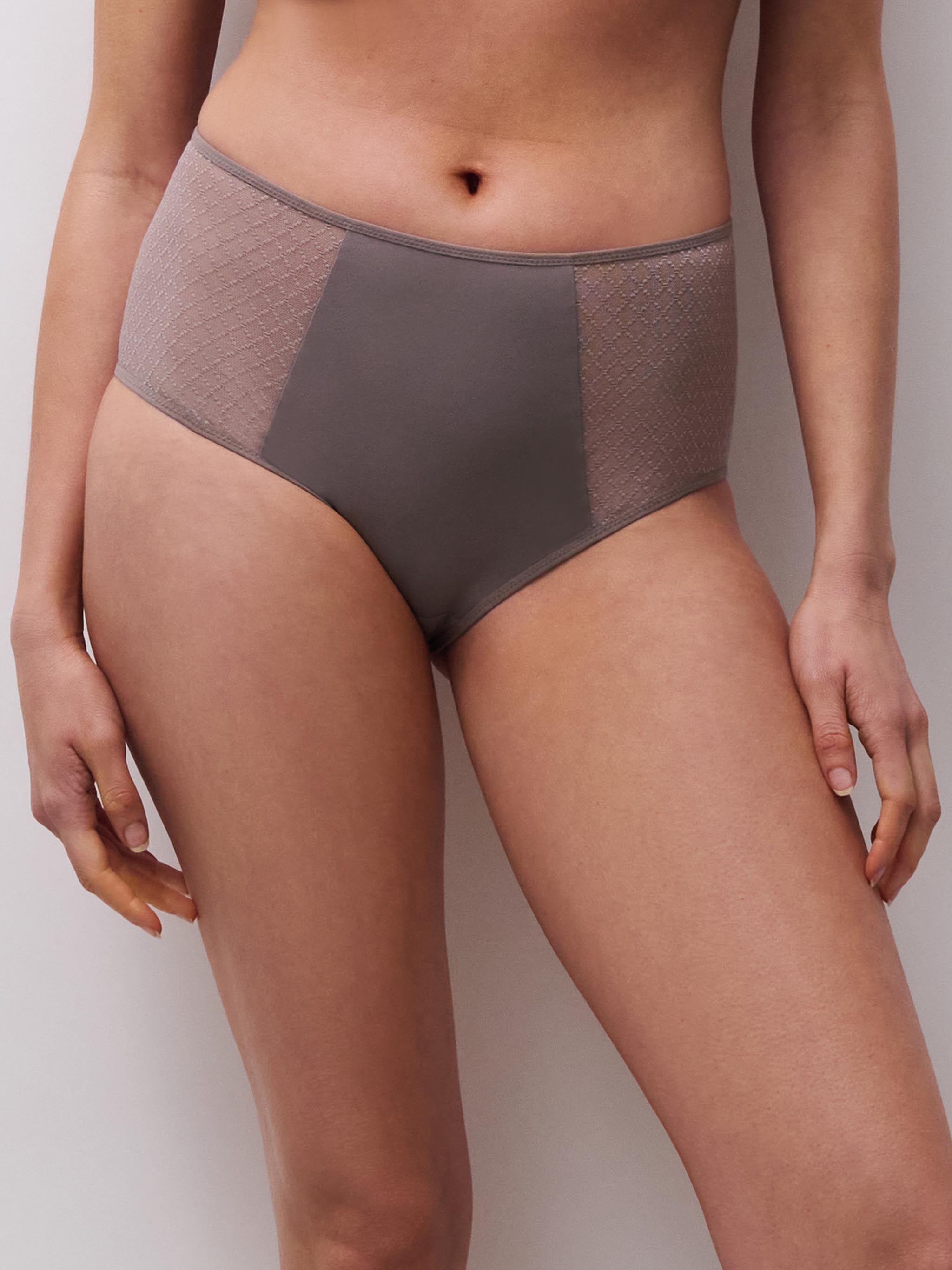 Høj talje slip - Bronzed Taupe