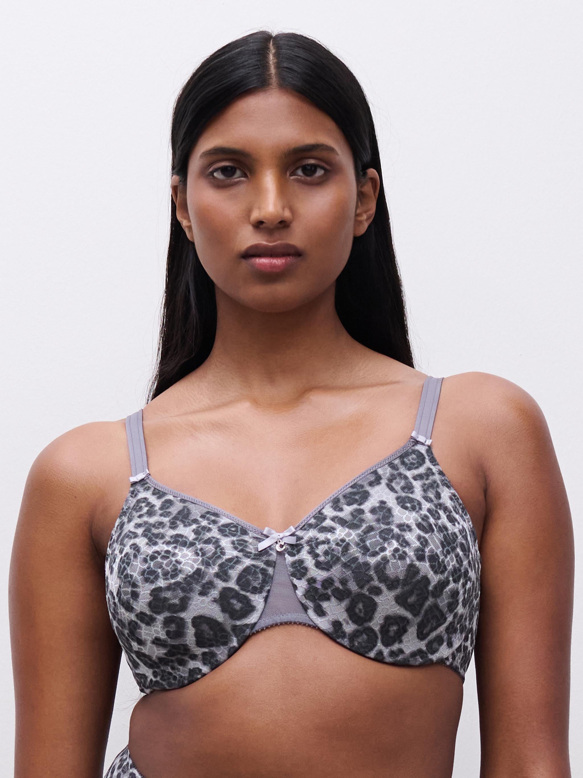 Formstøbt BH - Grey Leopard