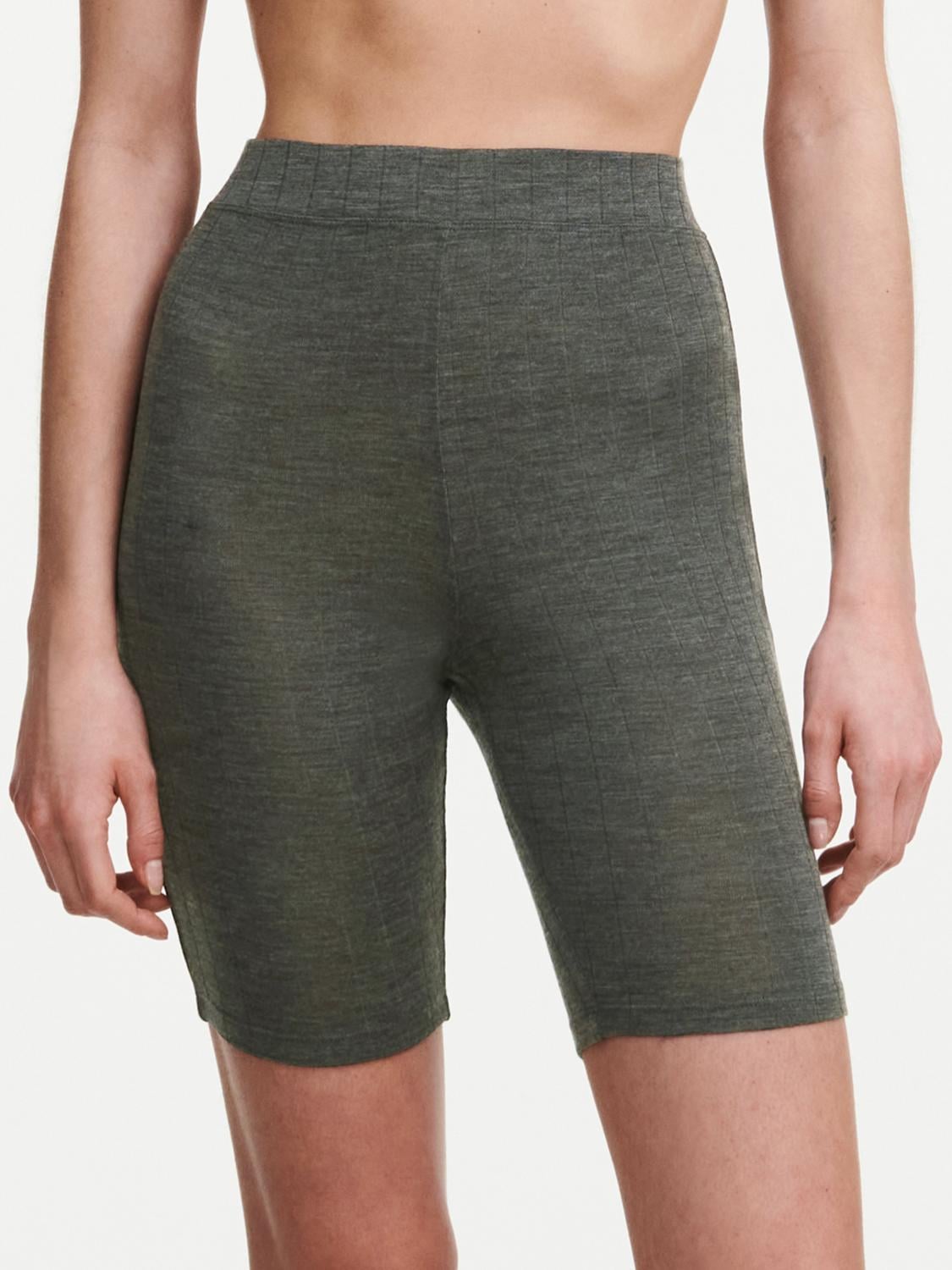 Shorts - merinould og silke - Slate Grey